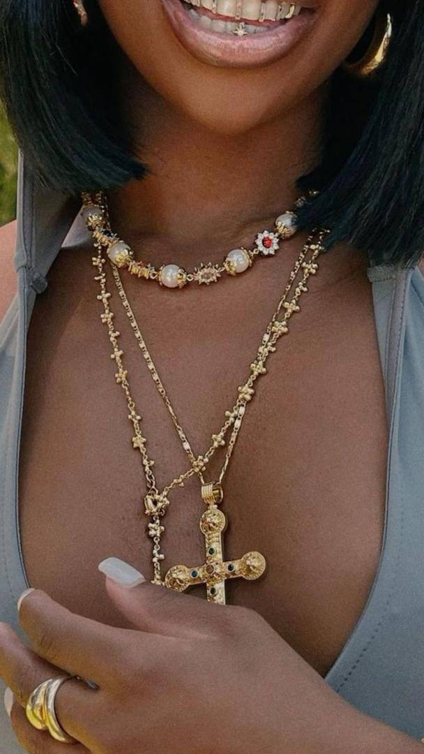 3 layer vintage Necklace