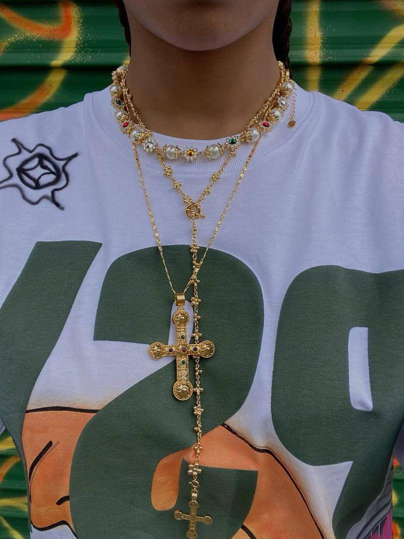 3 layer vintage Necklace