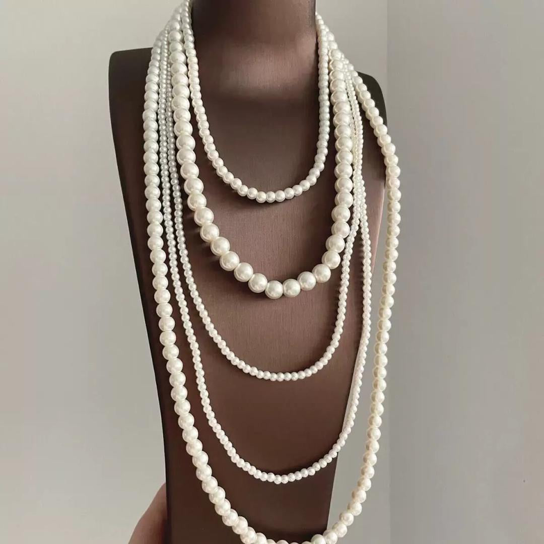 Layered Pearl Necklace