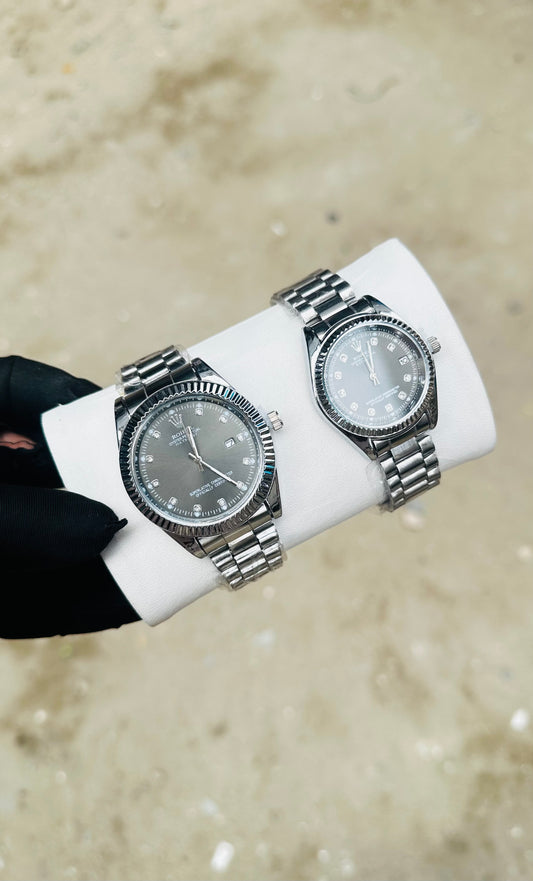 2nd Grade Rolex Couple Wristwatch