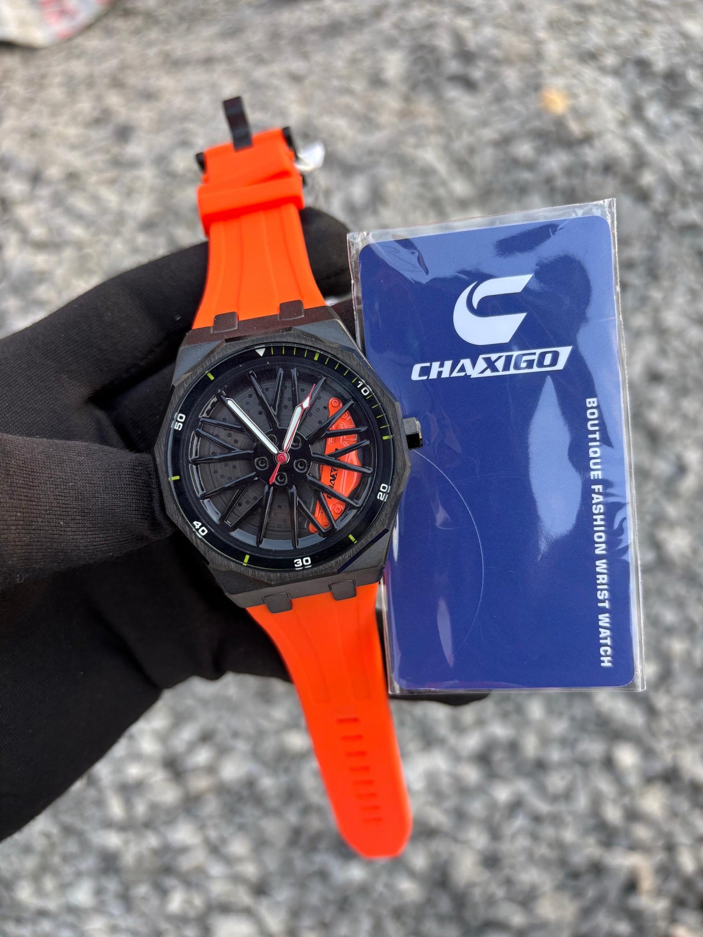 CHAXIGO WRISTWATCH (rubber strap) fully boxed