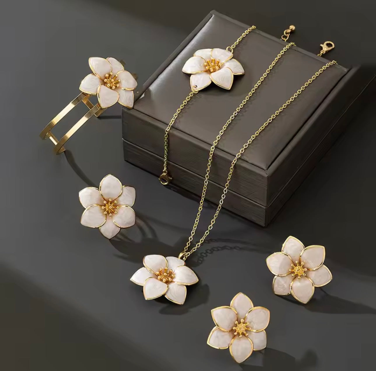 Flower complete Jewelry Set