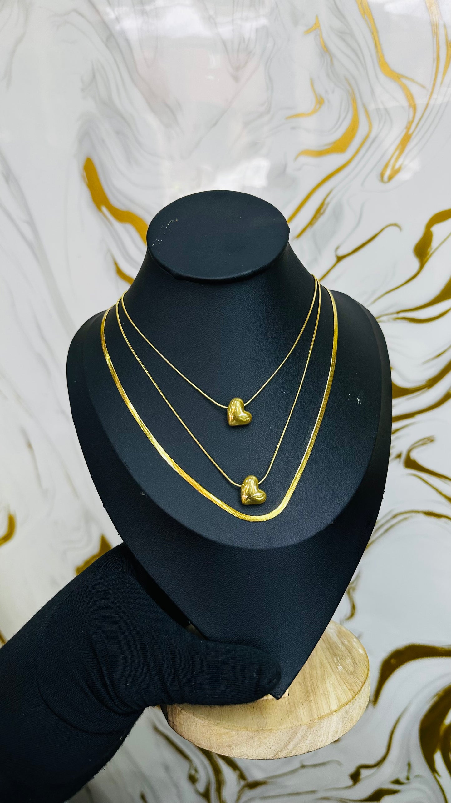 Layered Necklace (stainless steel)