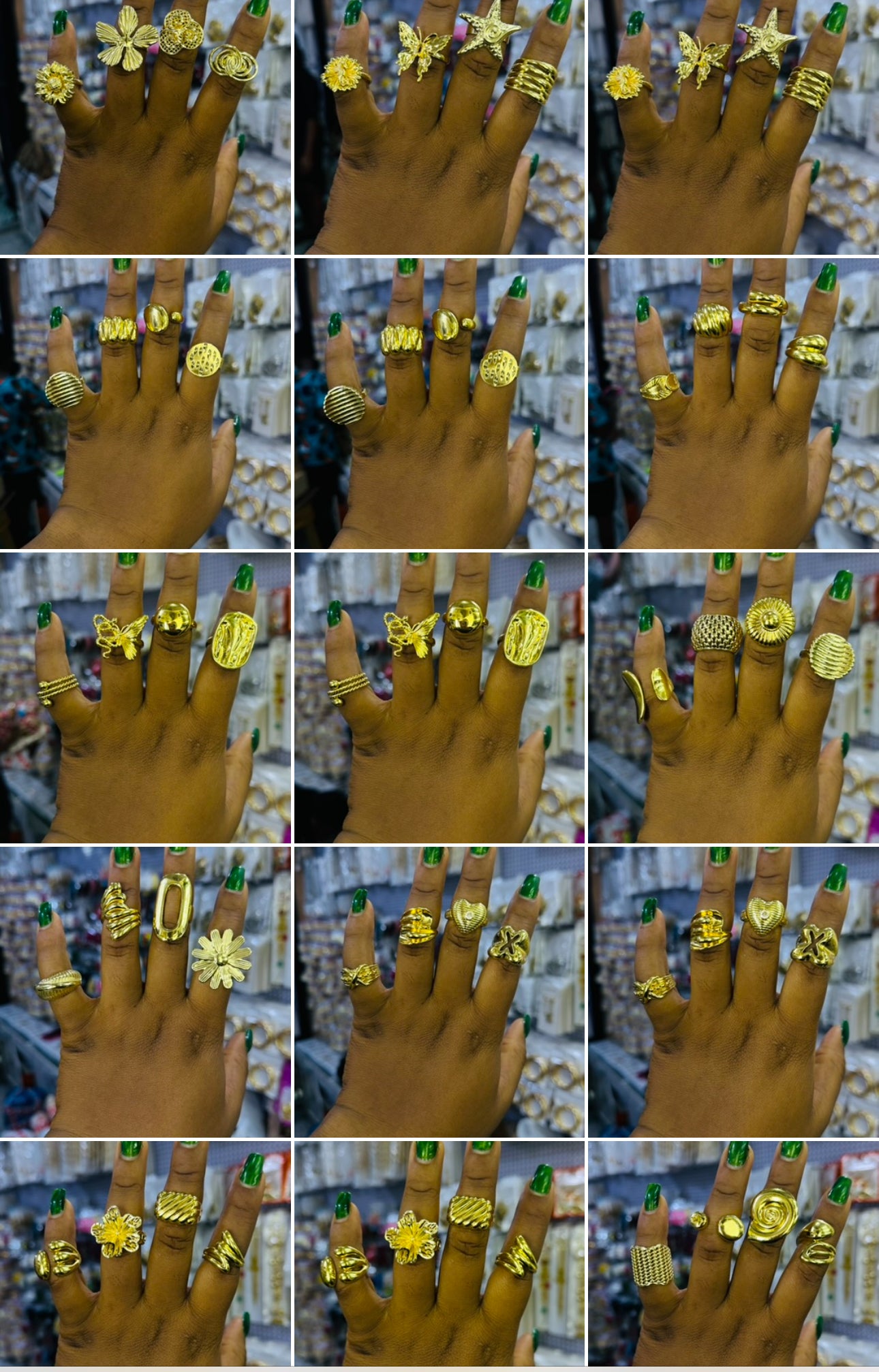 Chunky Rings (3 pcs above)