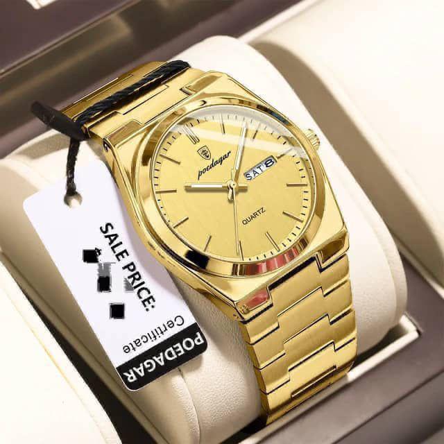 MEN POEDAGAR CHAIN WRISTWATCH with box & bag