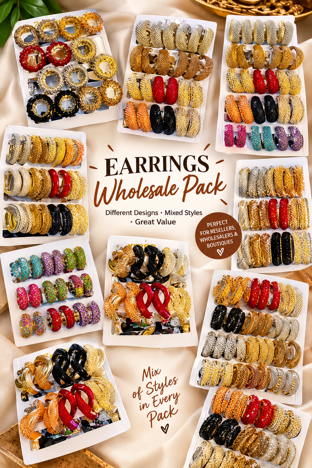 Earrings Pack wholesale deal ✅