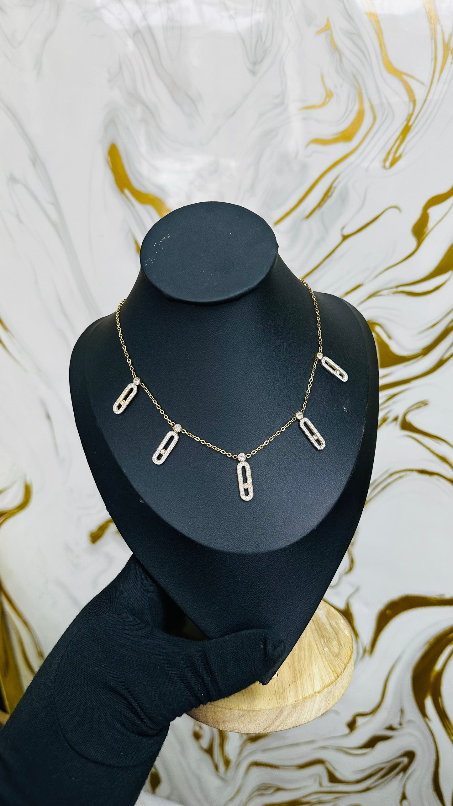 Pin Steel Necklace