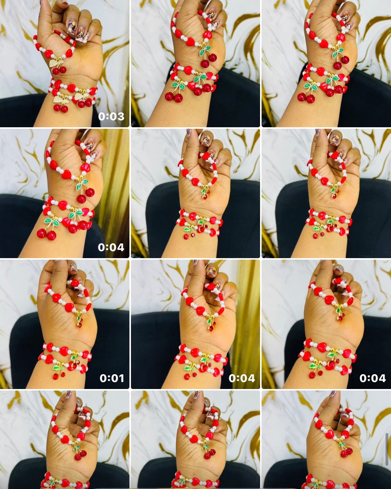 🍒Cherry Charm bead