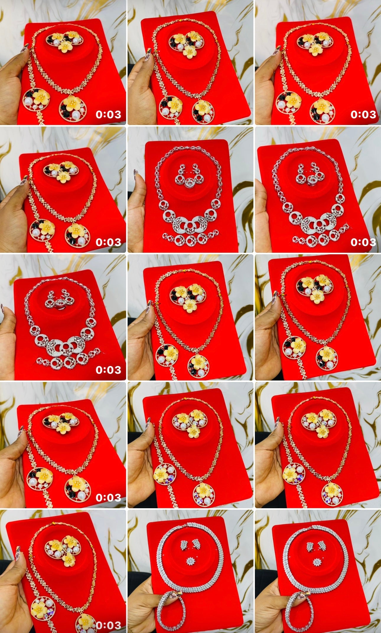 Zirconia Party Jewelry Set