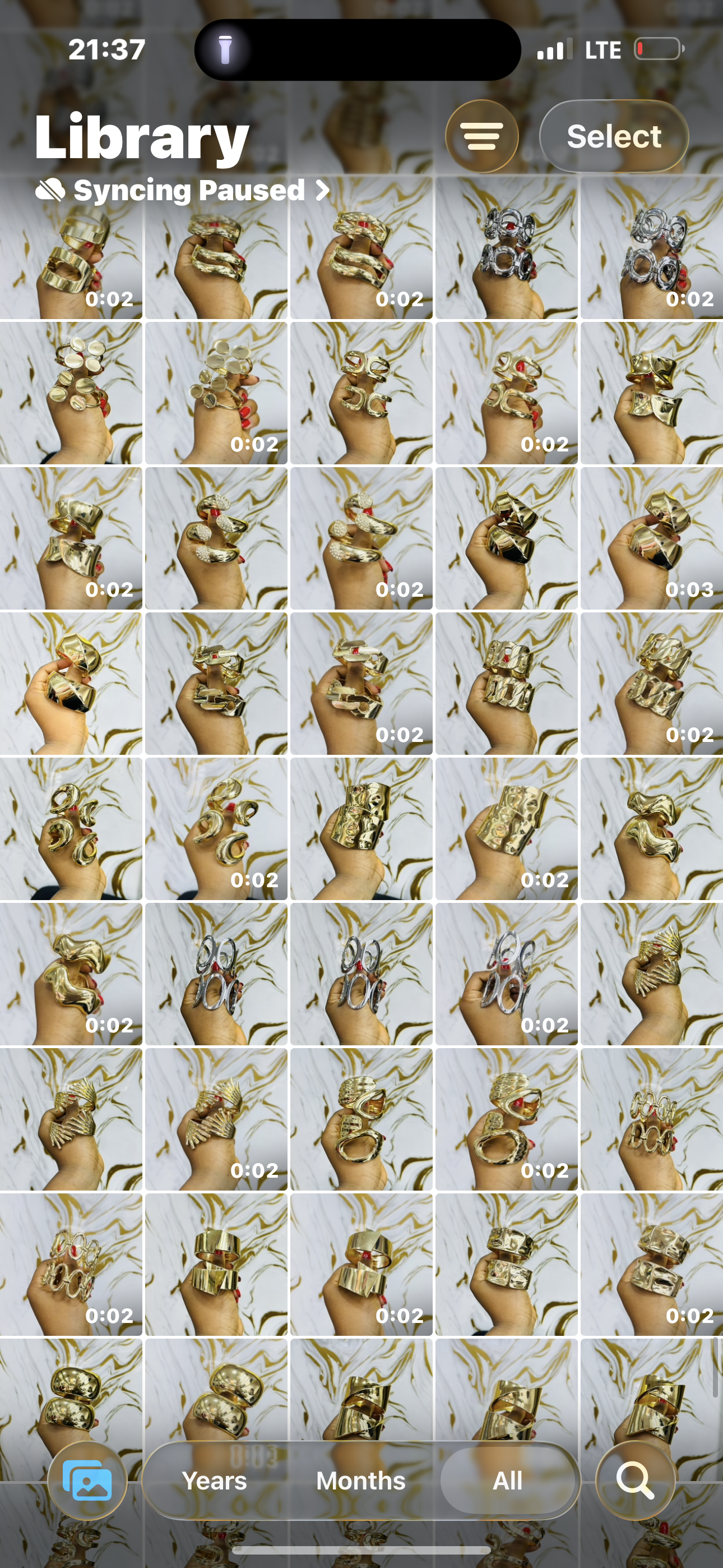Chunky bangles (gold)
