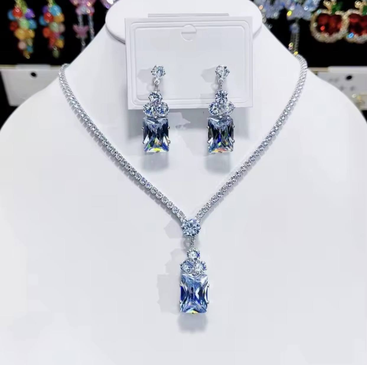 Lux Zirconia 2piece Jewelry