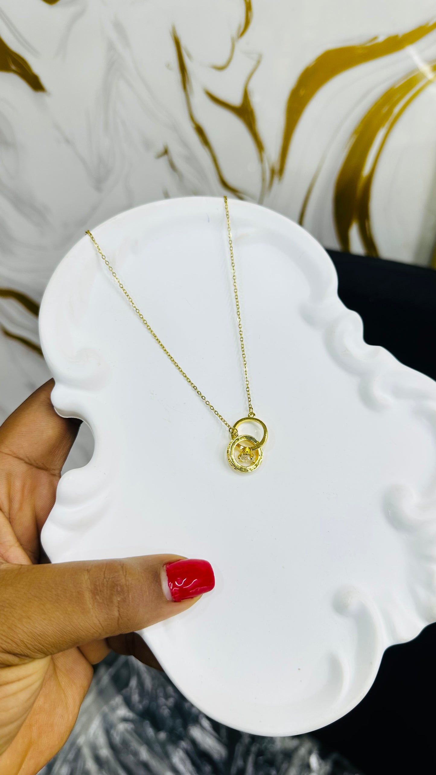 Single Zirconia Necklace