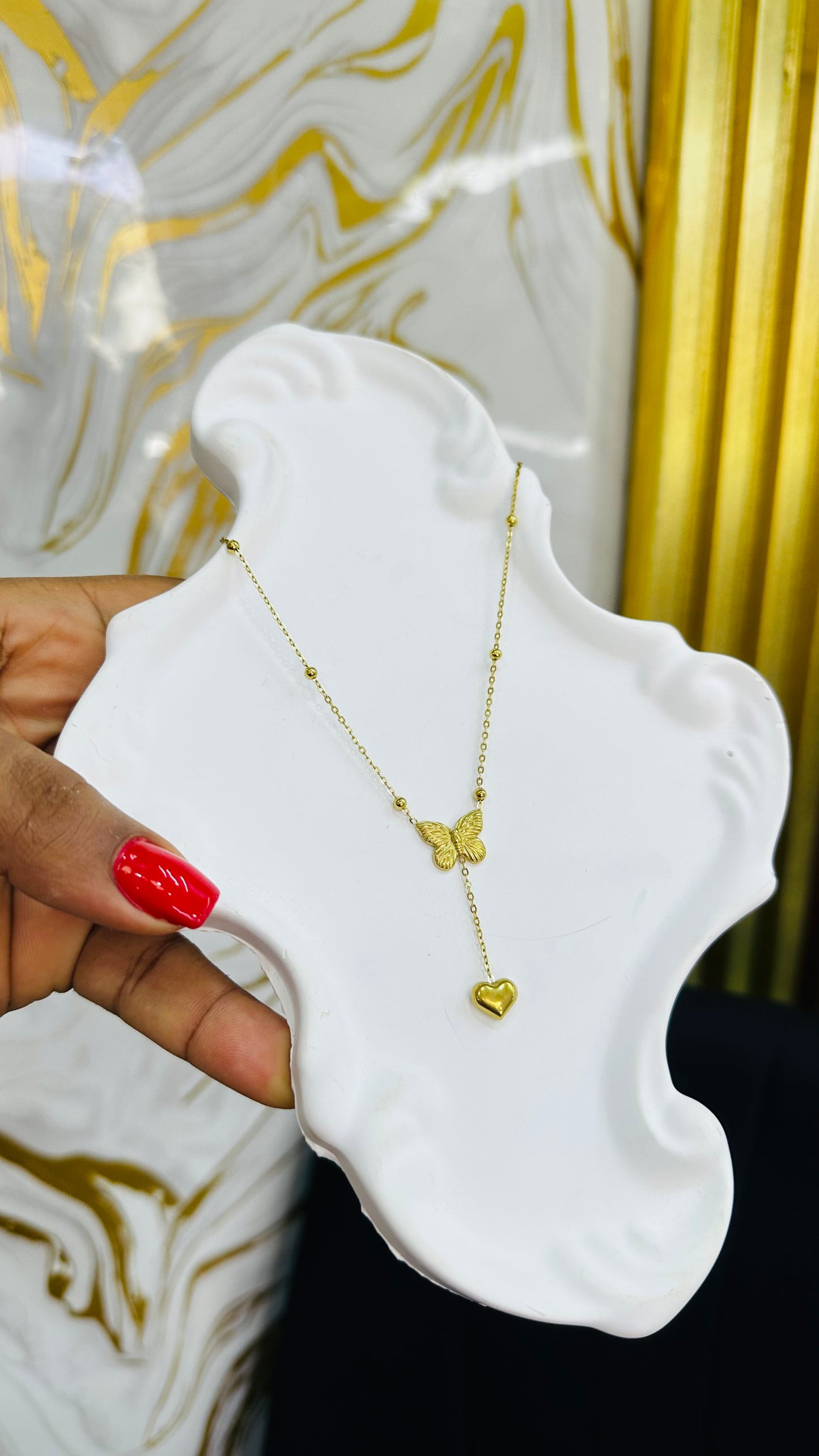 Drop Steel Necklace