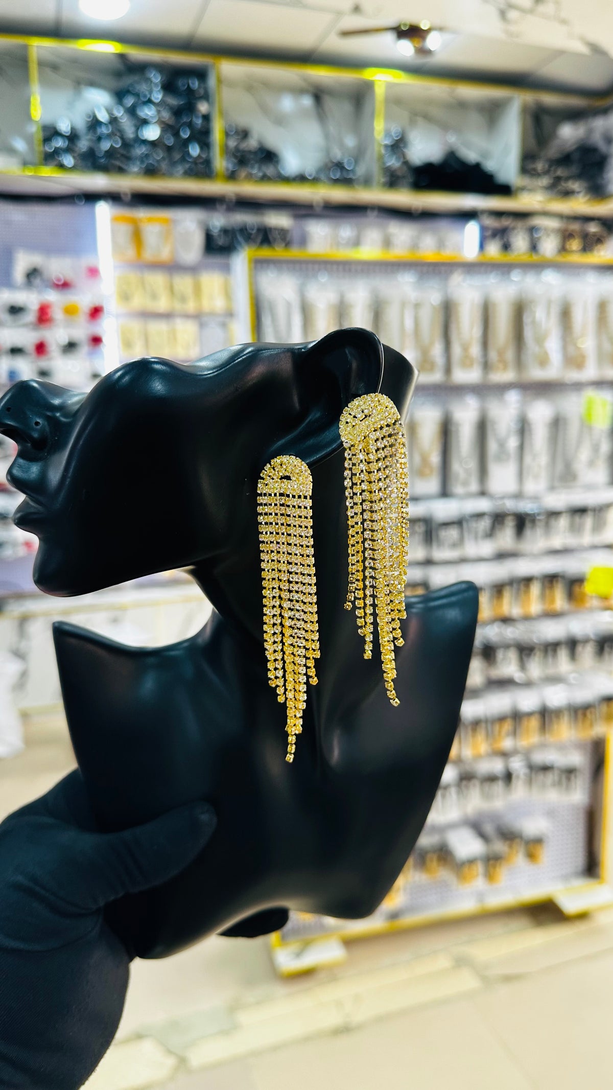 Bridal Zirconia drop Earrings (gold version)