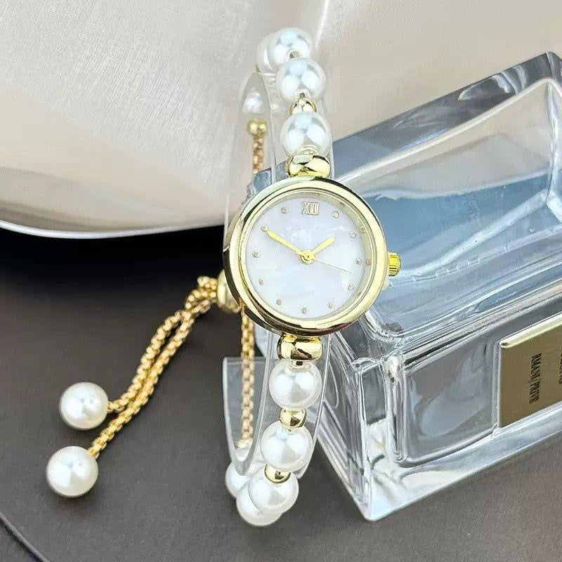 Adjustable Pearl Wristwatch