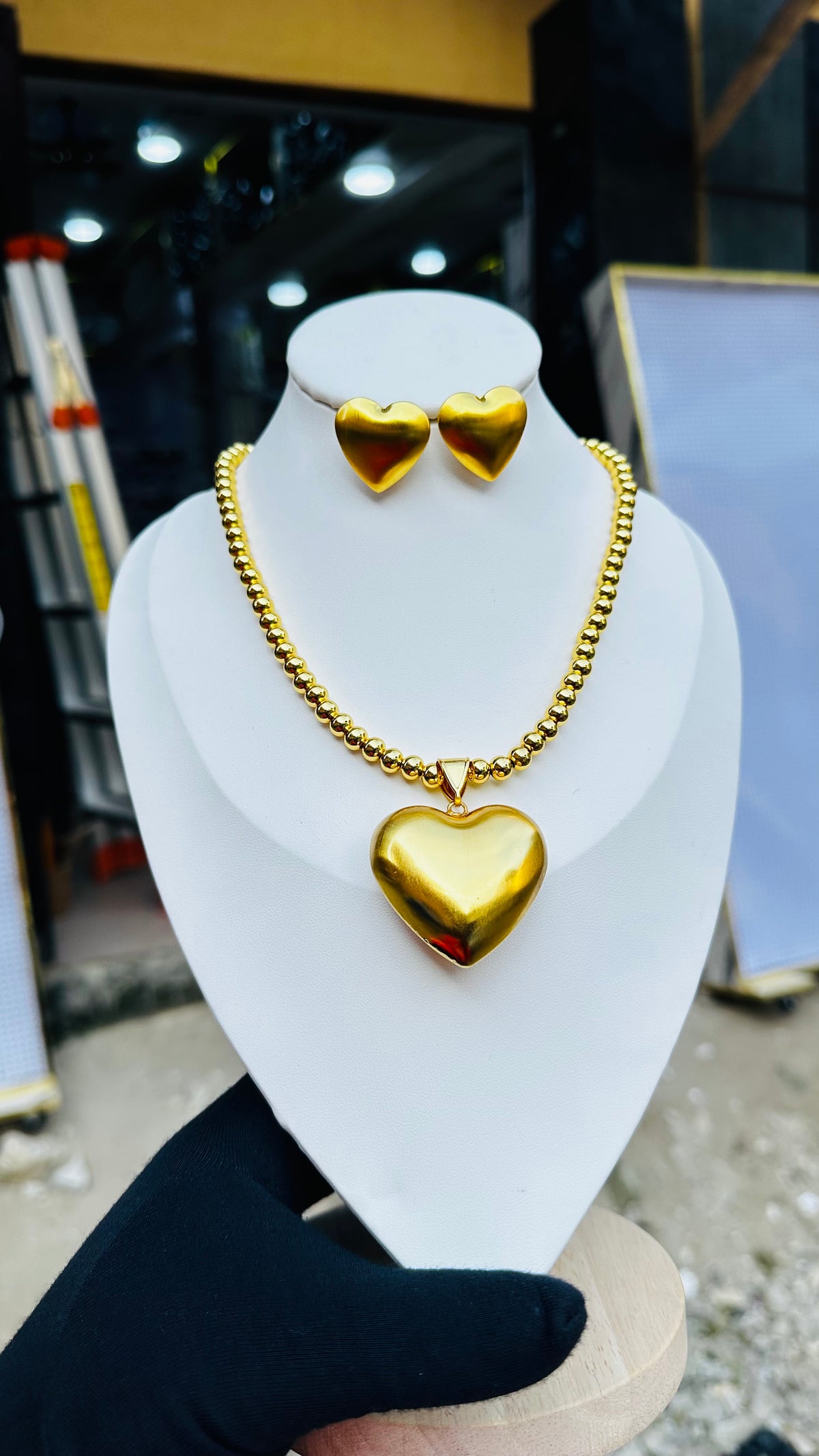 Big heart gold Jewelry