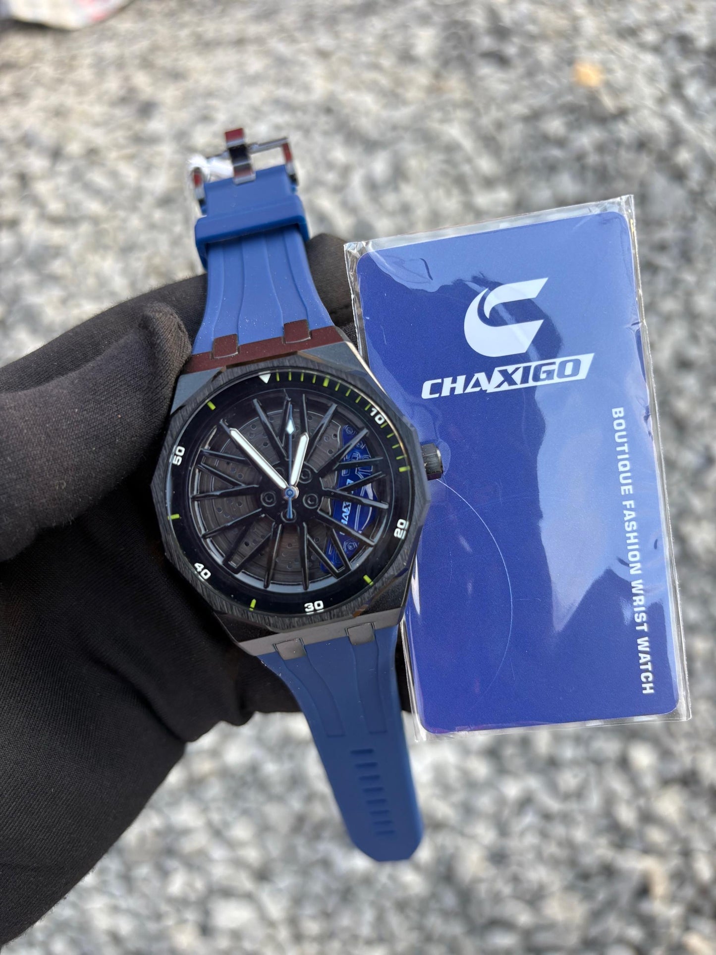 CHAXIGO WRISTWATCH (rubber strap) fully boxed