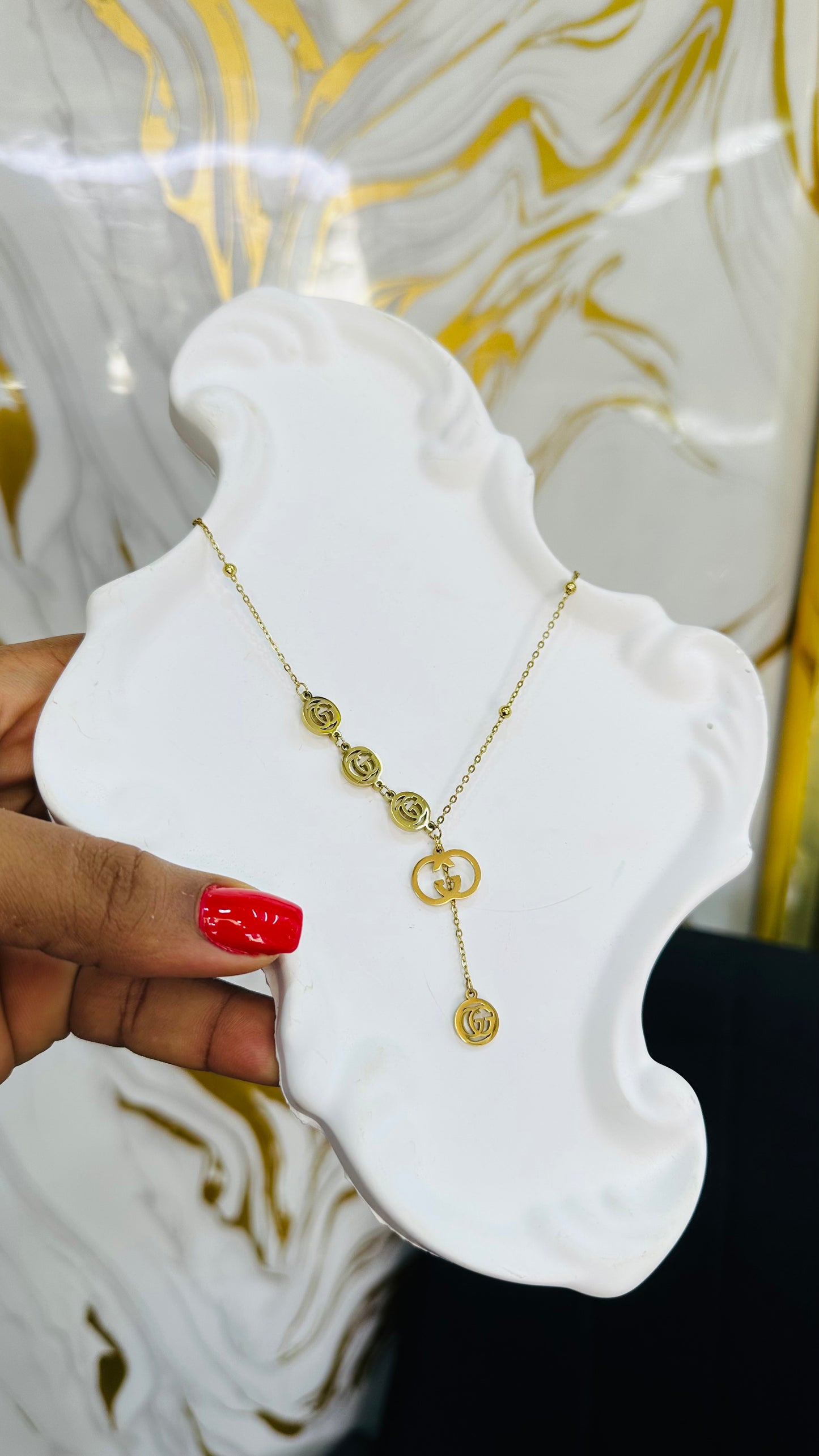 Drop Steel Necklace