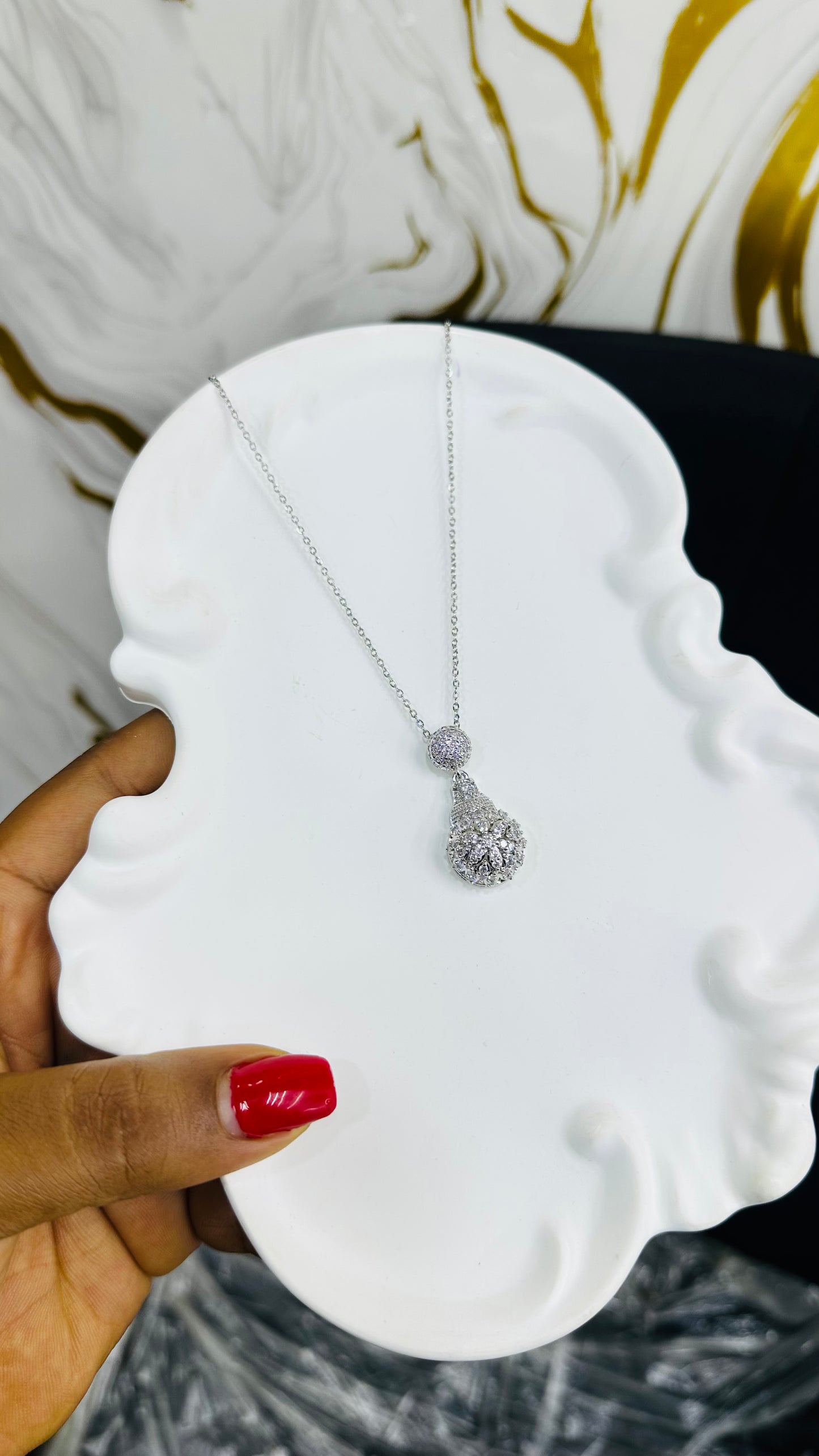 Single Zirconia Necklace