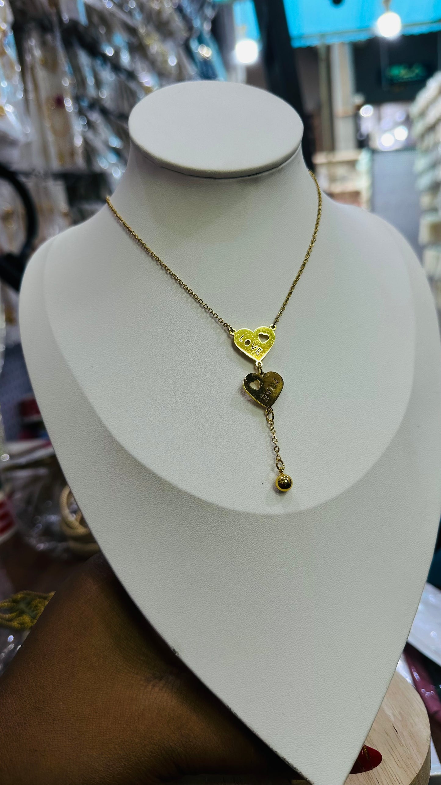 Double pendant Steel chain