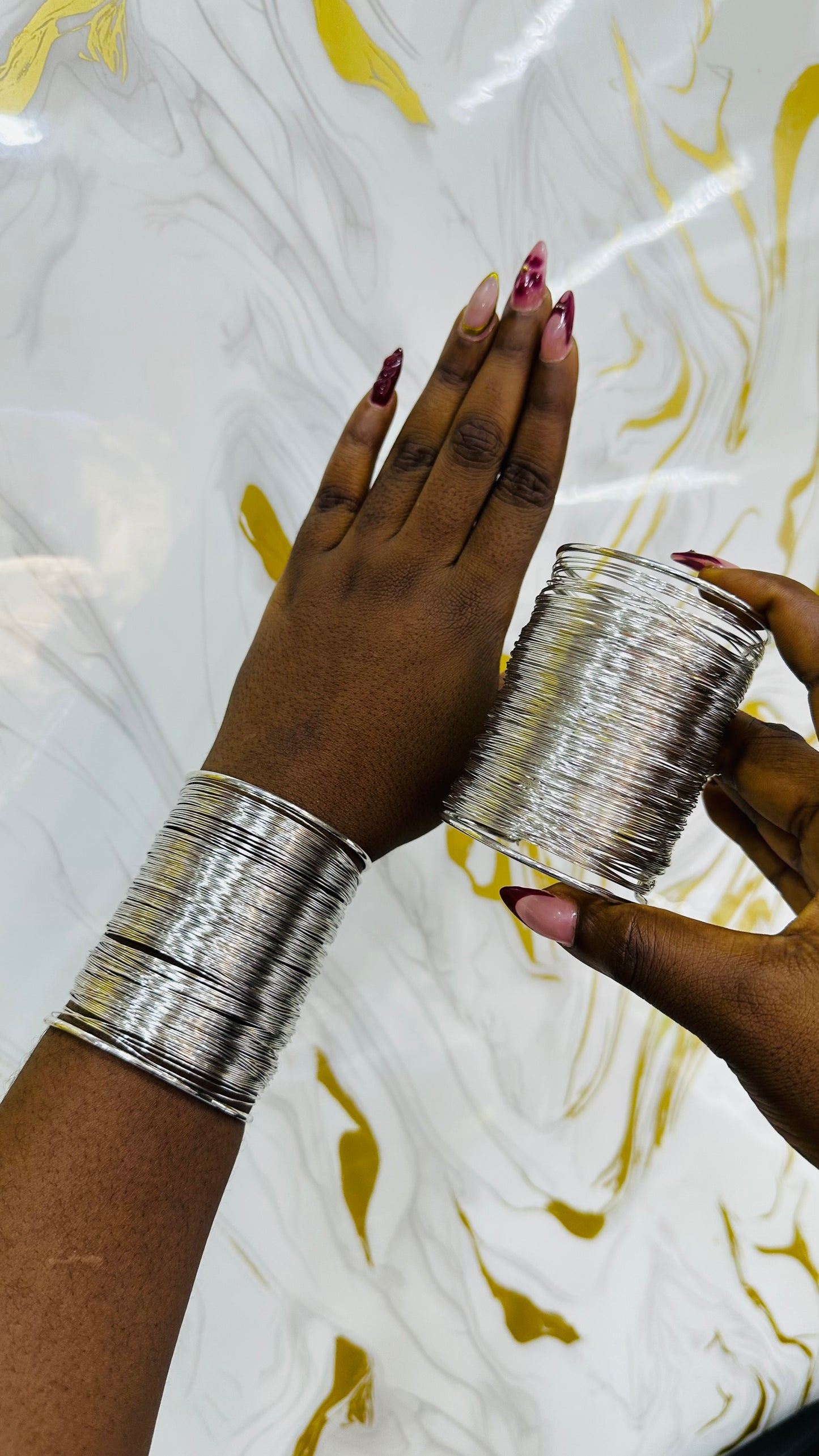 Long Net bangle
