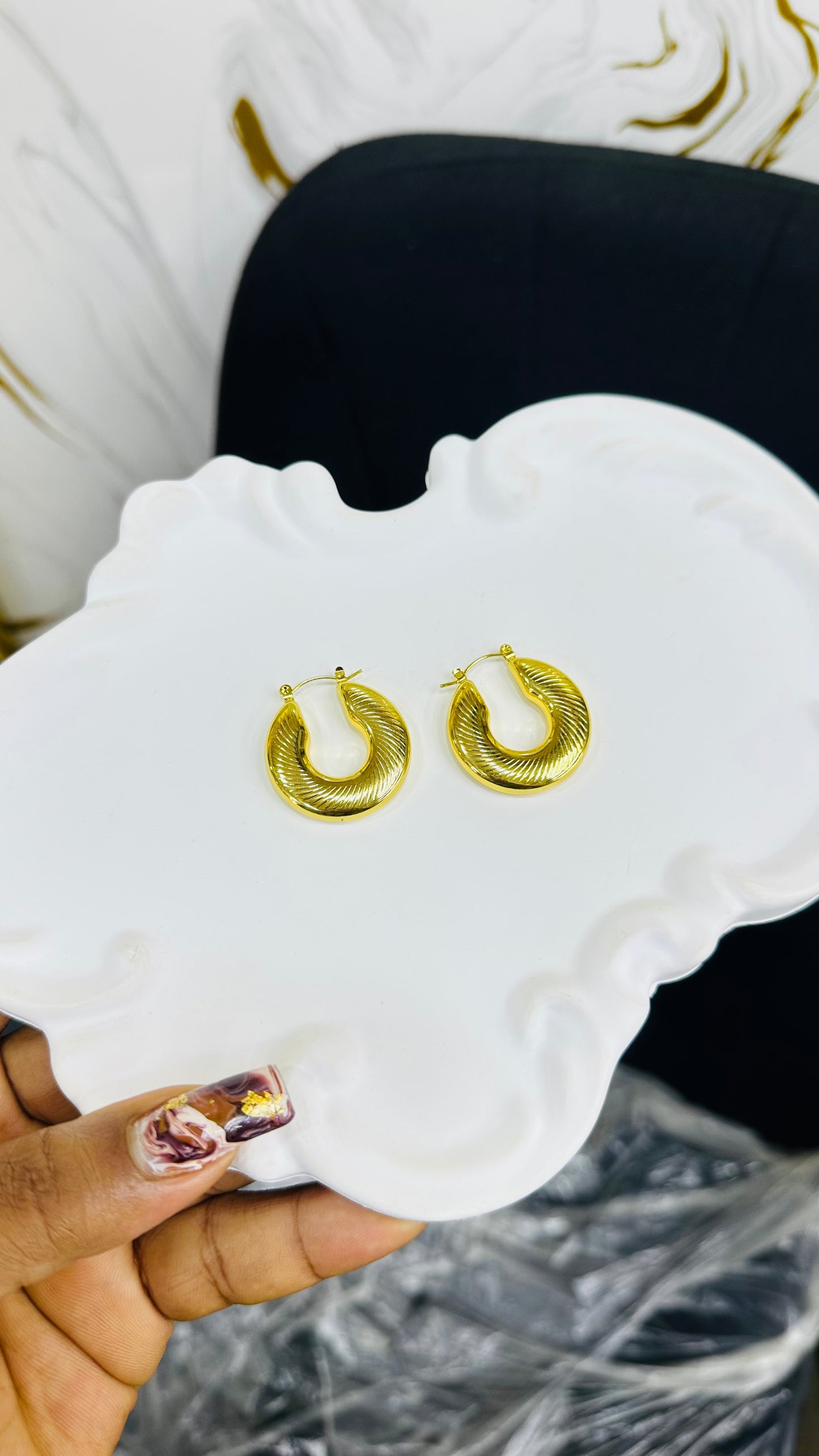 Minimalist hoops & stud Earrings