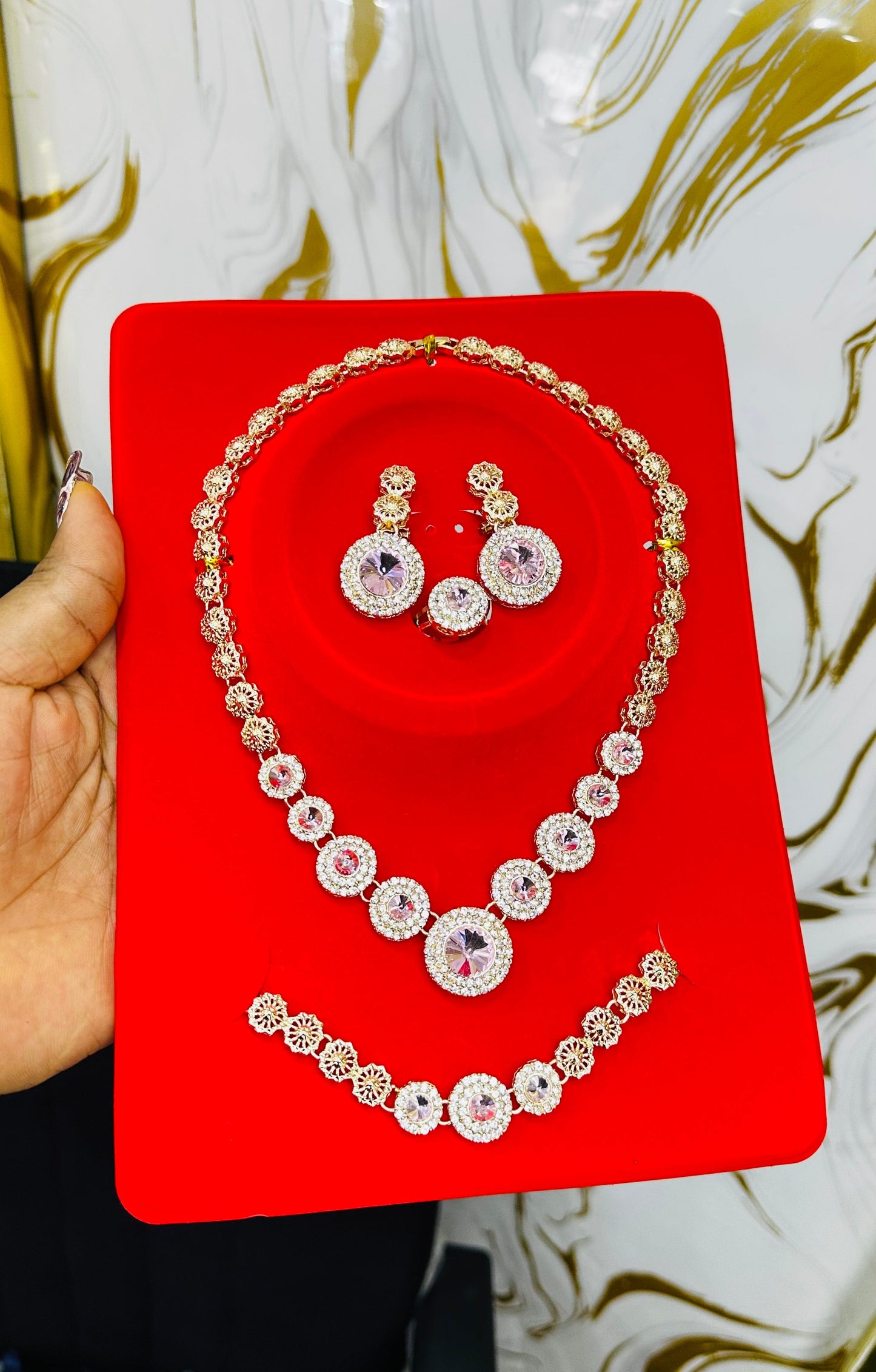Zirconia Party Jewelry Set