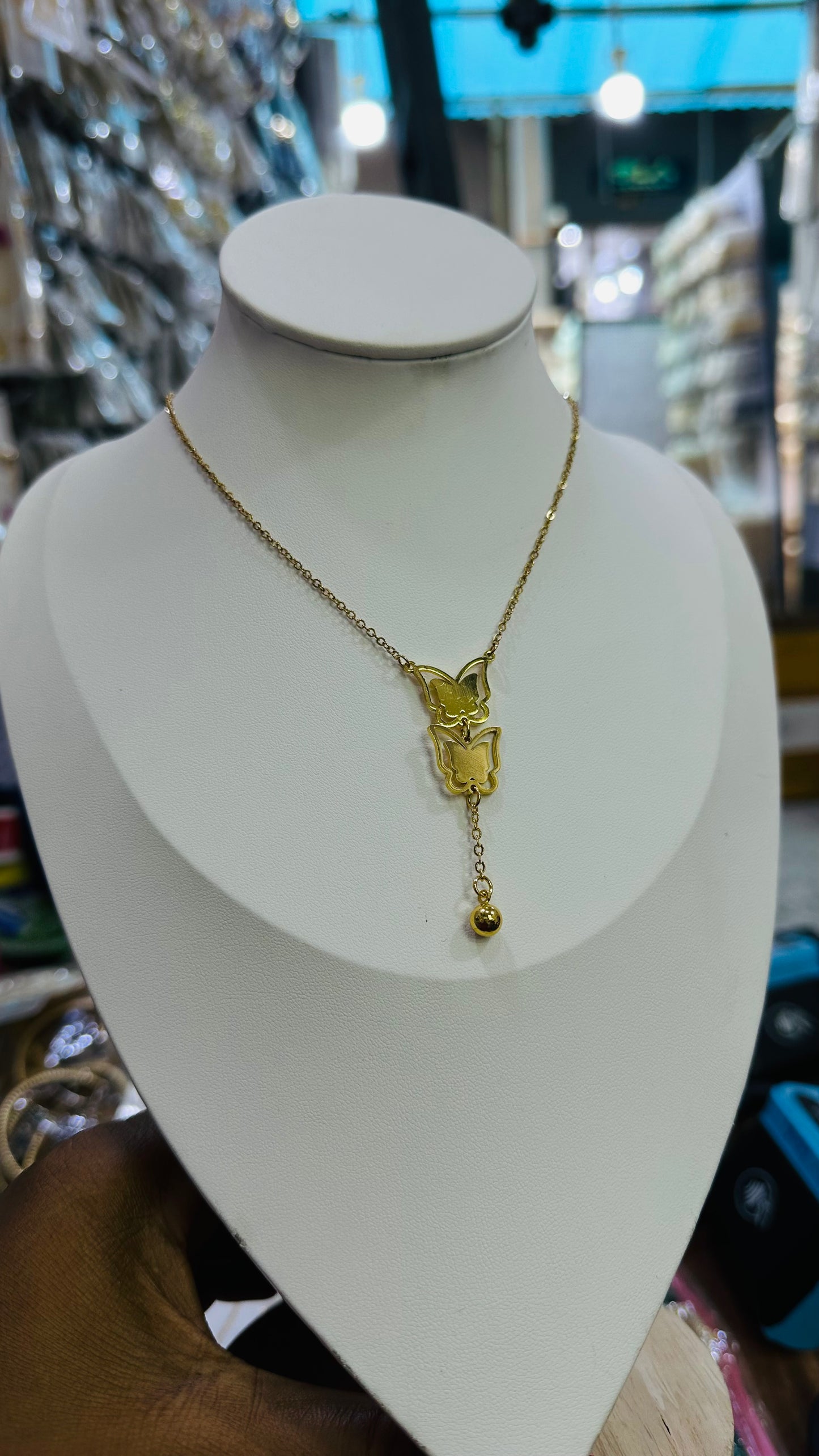 Double pendant Steel chain