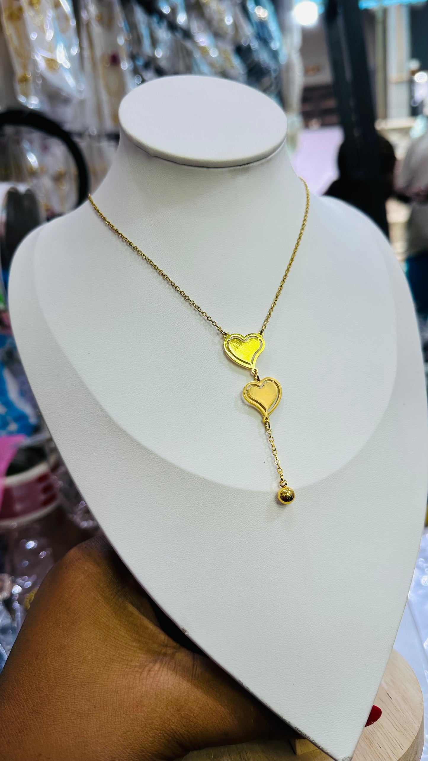 Double pendant Steel chain