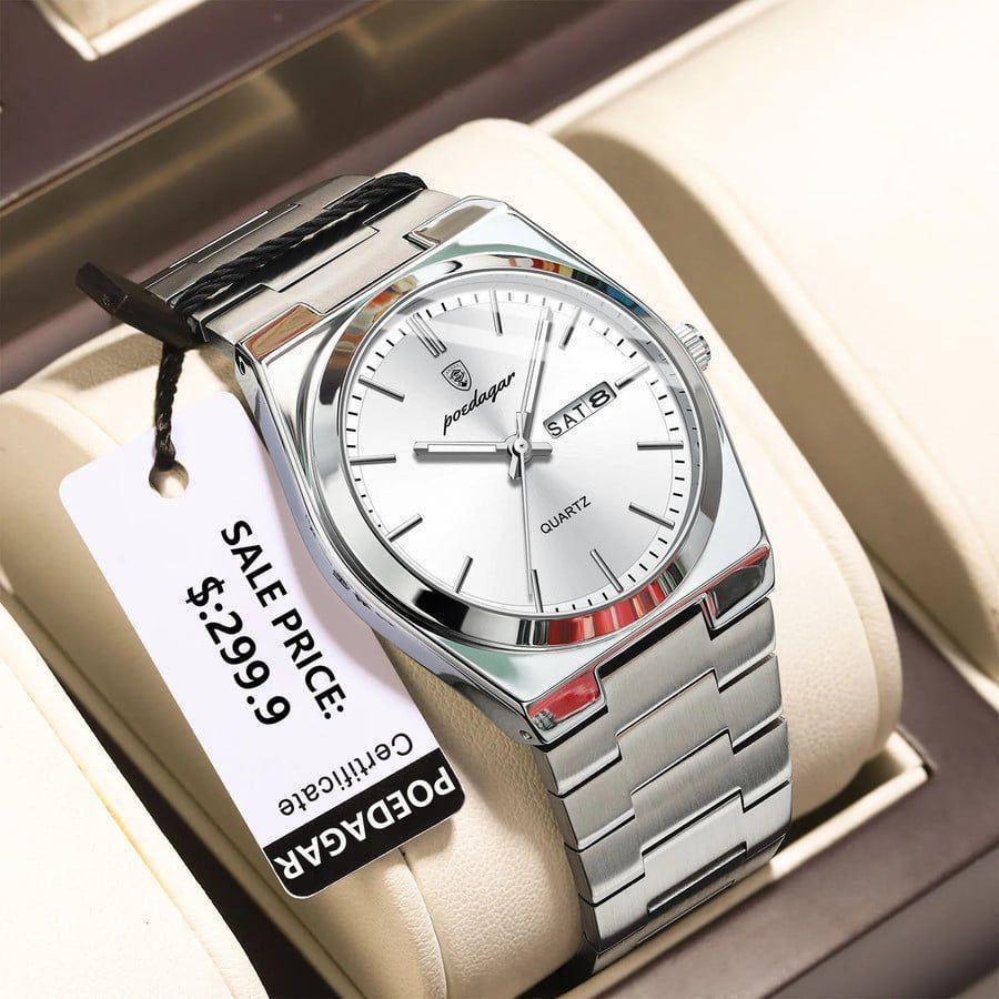 MEN POEDAGAR CHAIN WRISTWATCH with box & bag