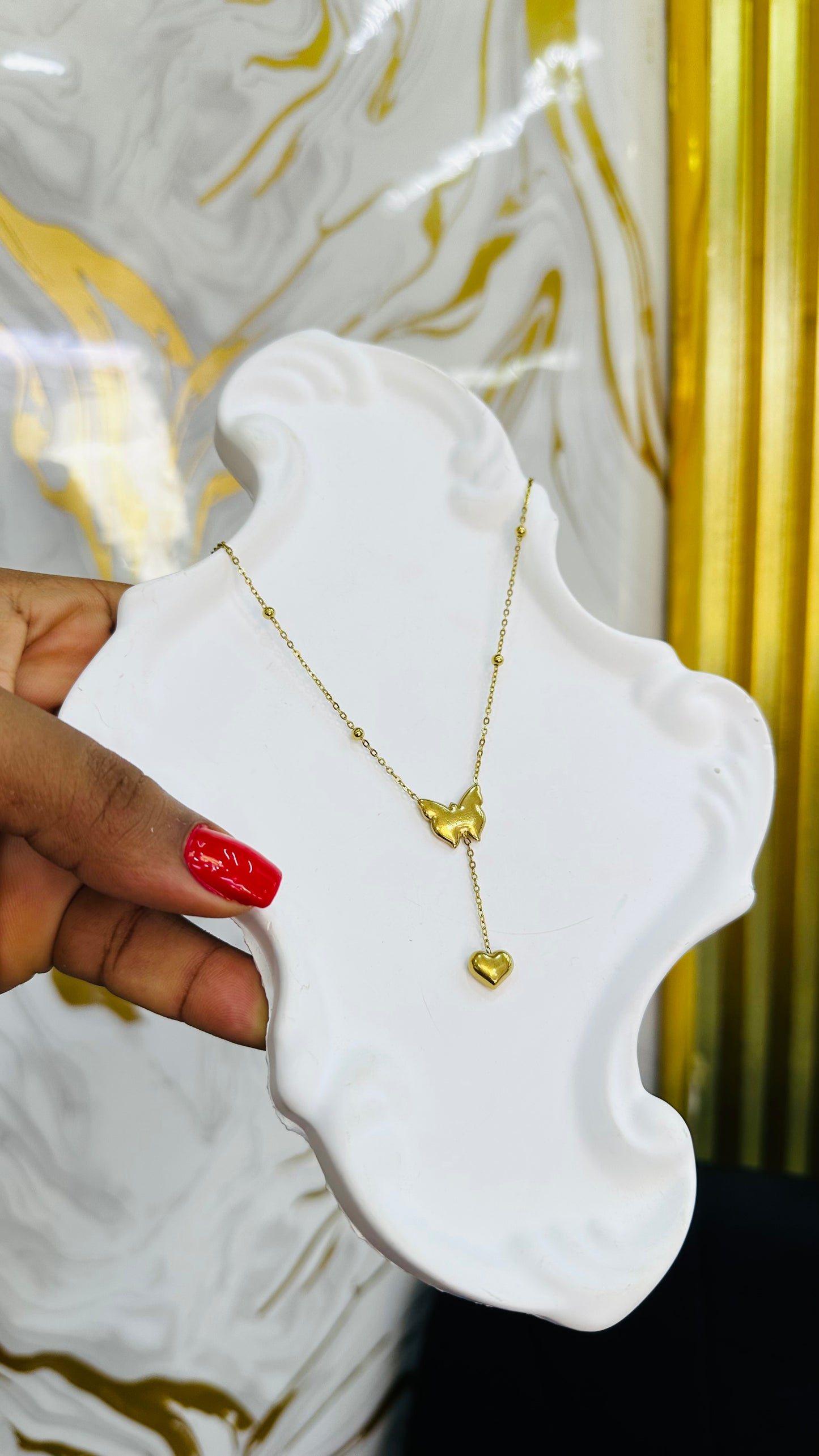 Drop Steel Necklace