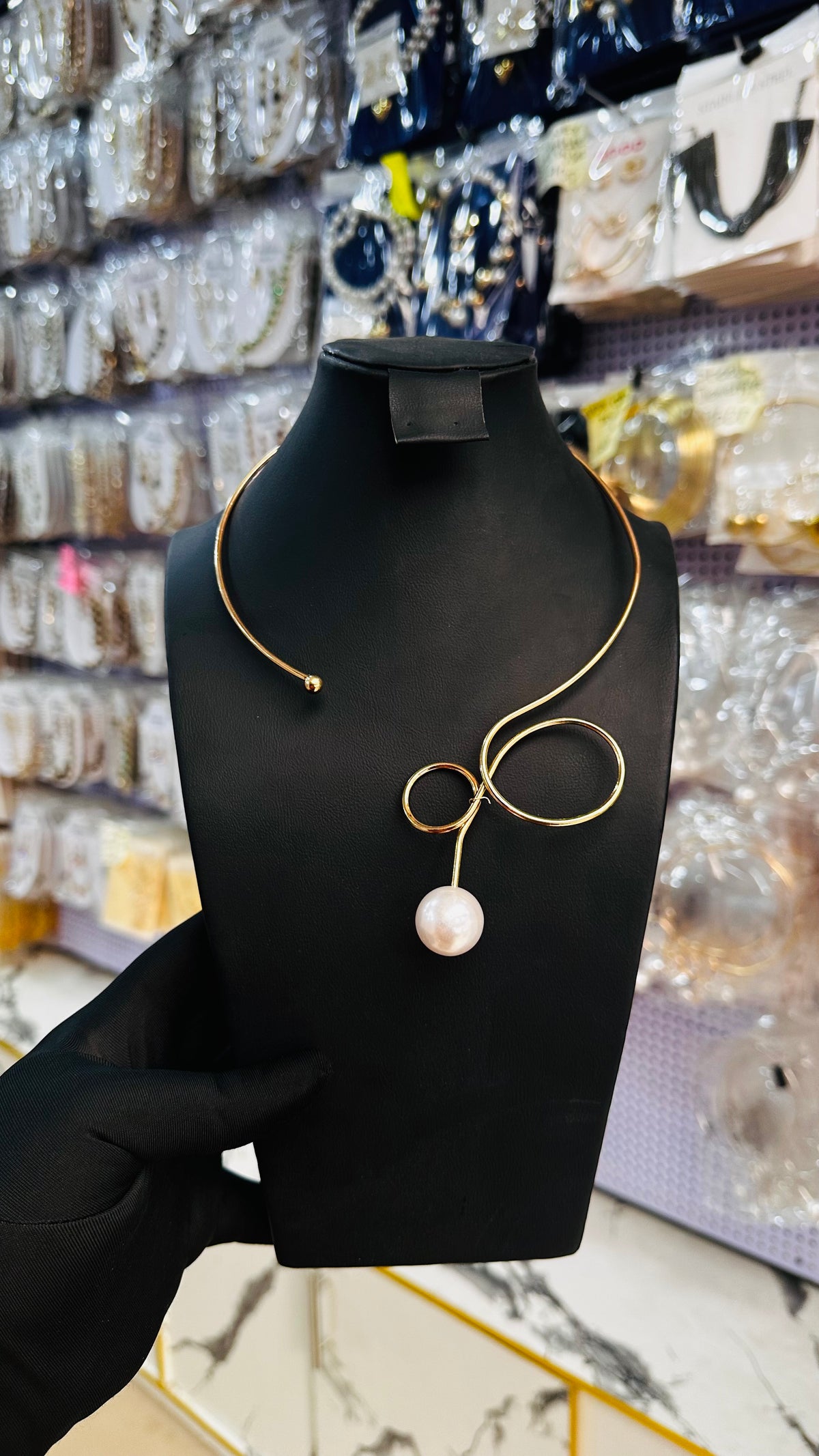 Cord choker Necklace (design 2)