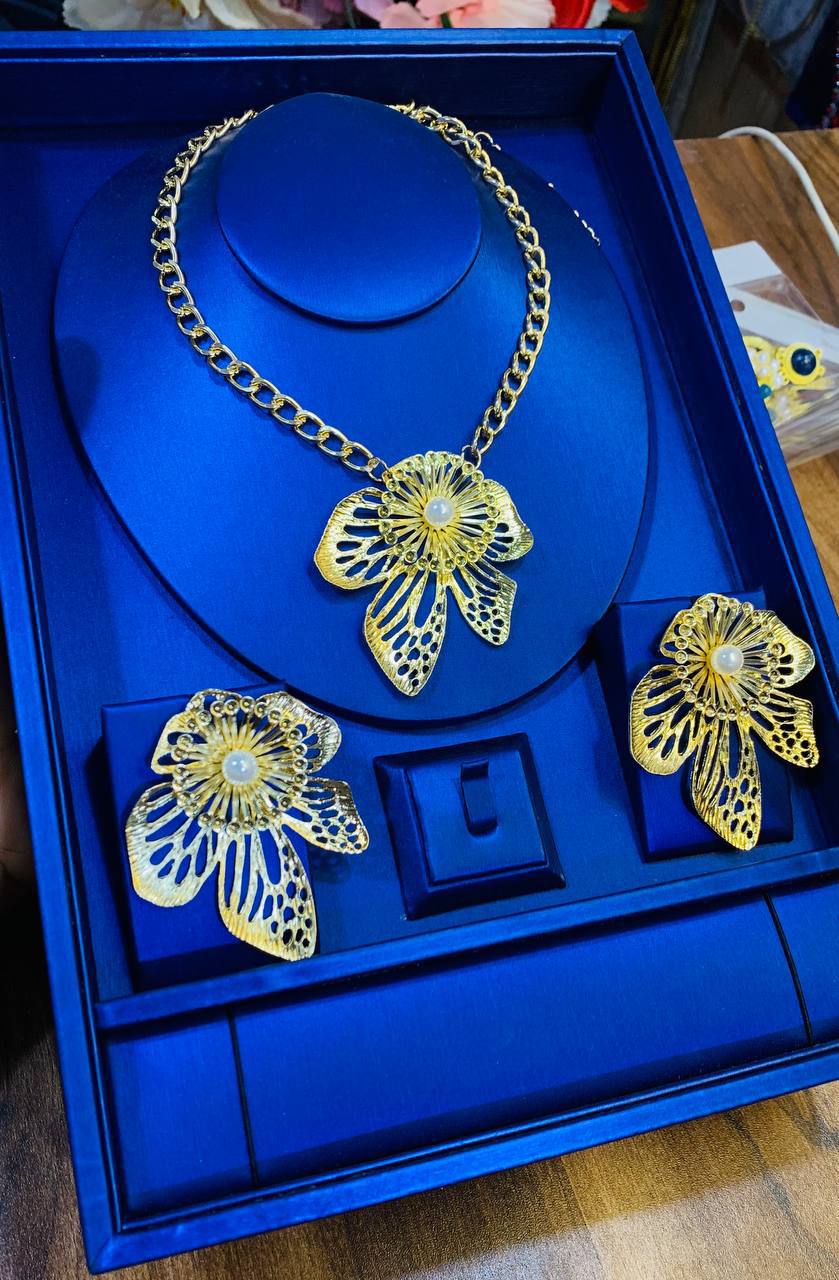 Flower Jewelry Set