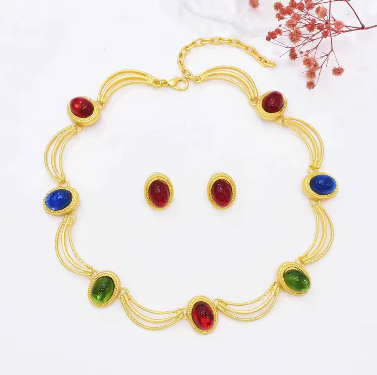 Multi-color costume Jewelry set