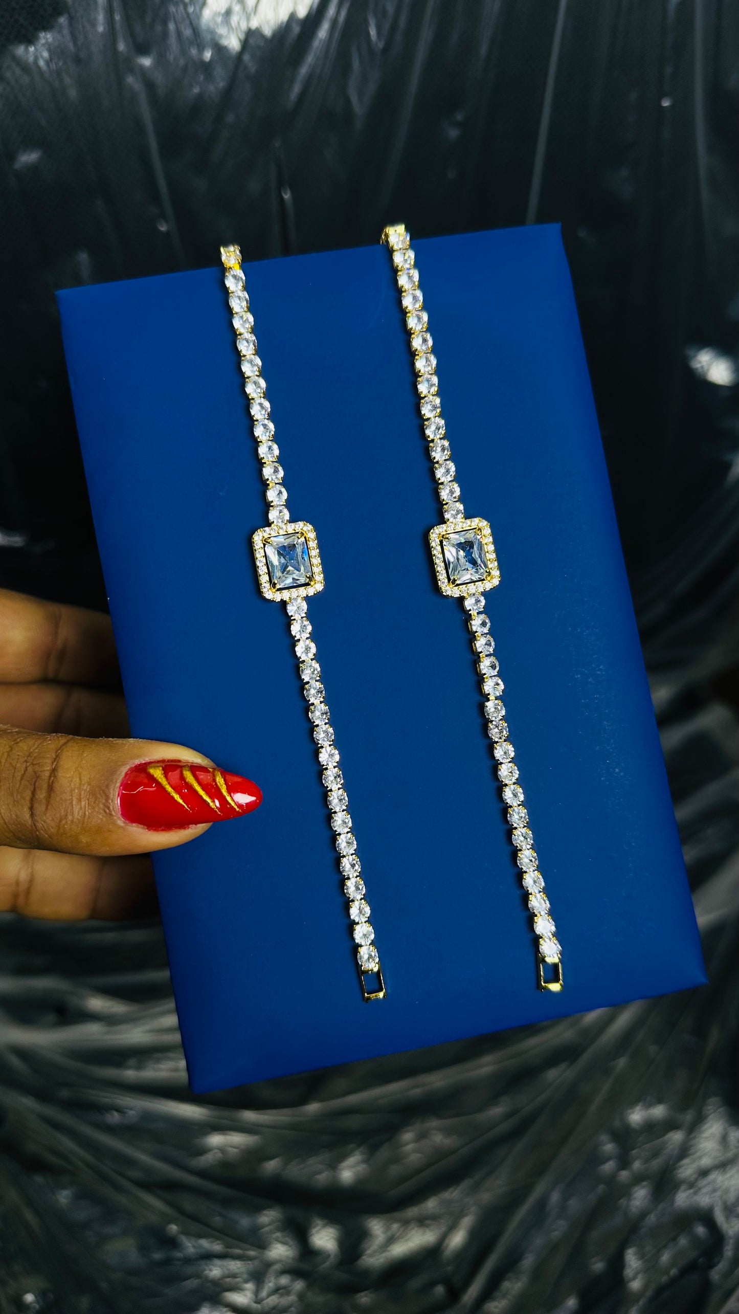 Zirconia Bracelet 2(gold)