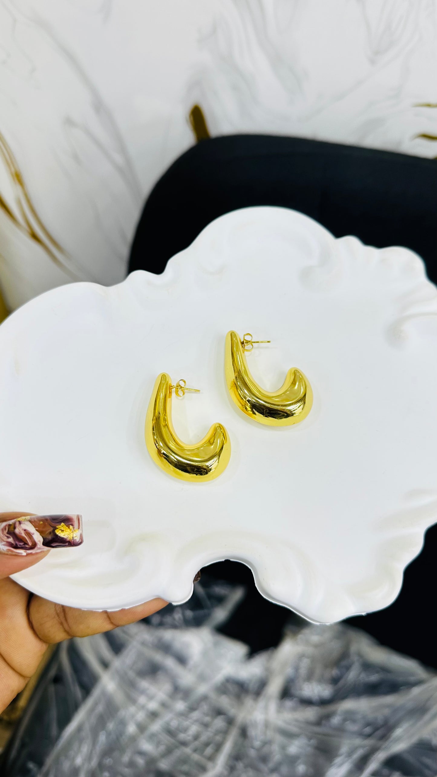 Minimalist hoops & stud Earrings