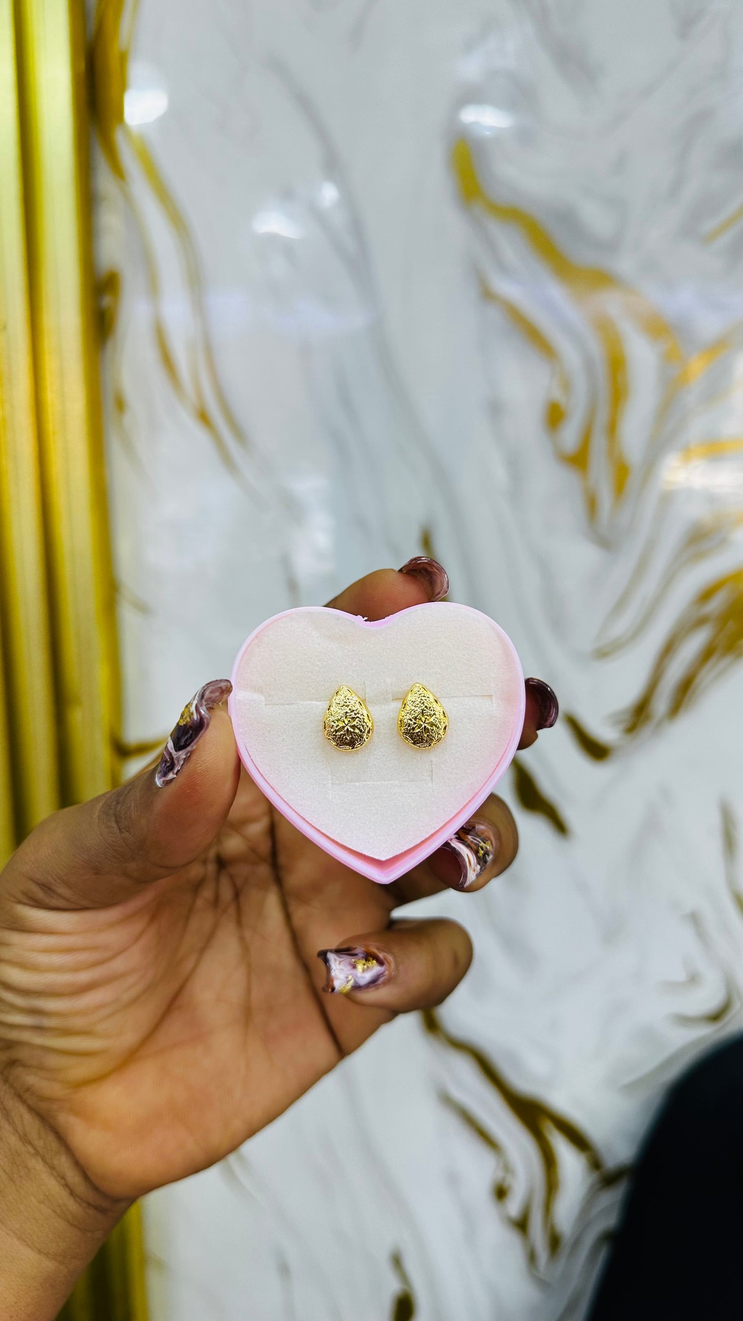 Gold Stud Earrings