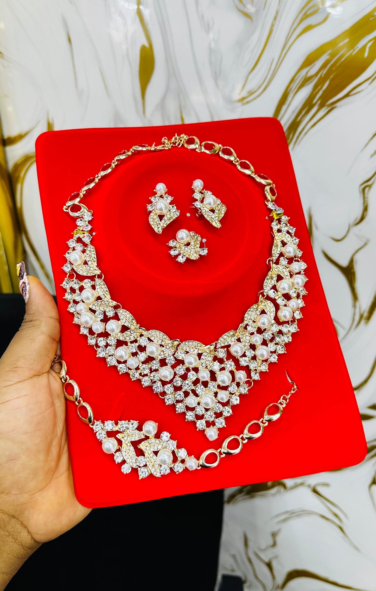 Zirconia Party Jewelry Set