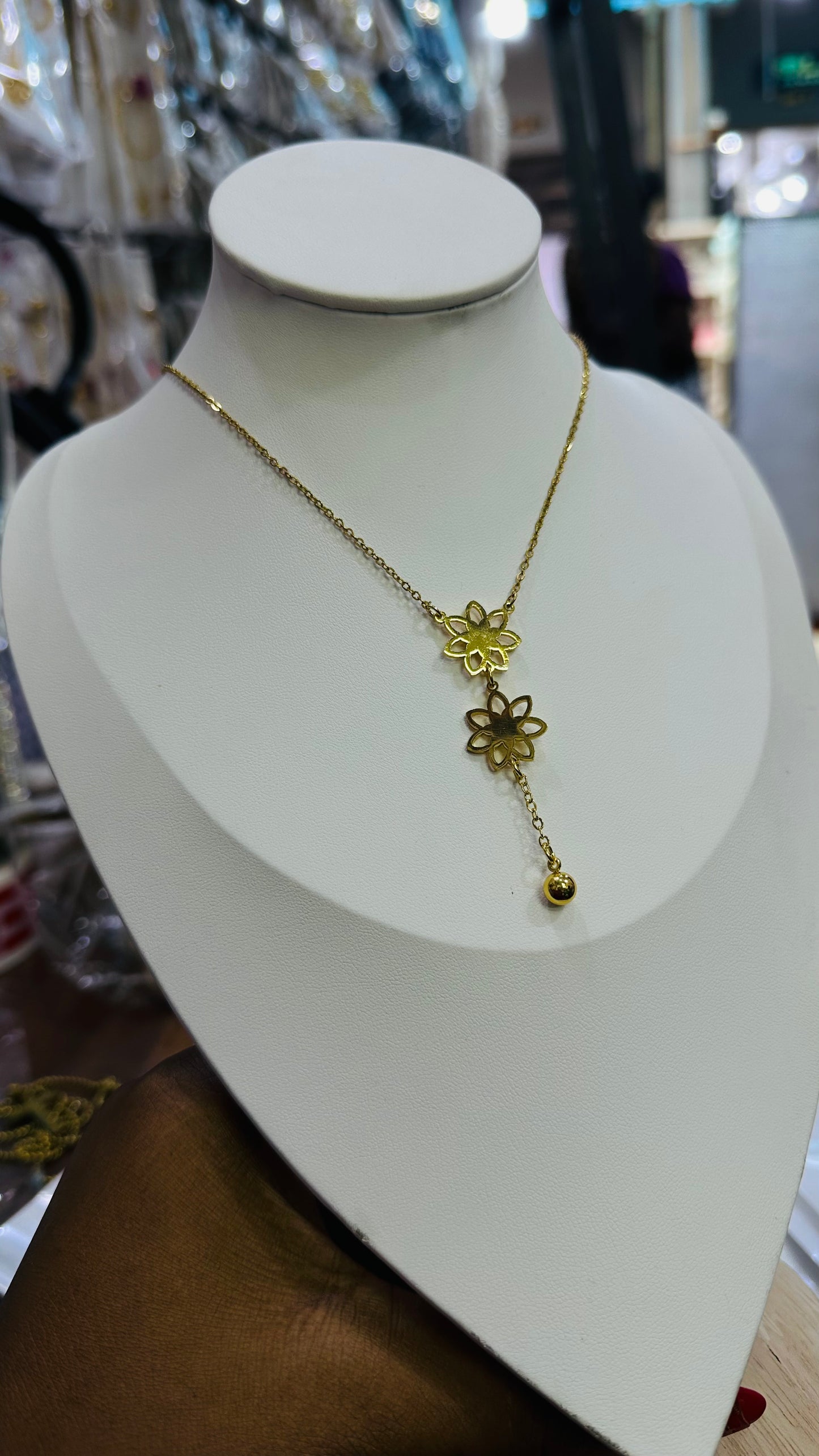 Double pendant Steel chain