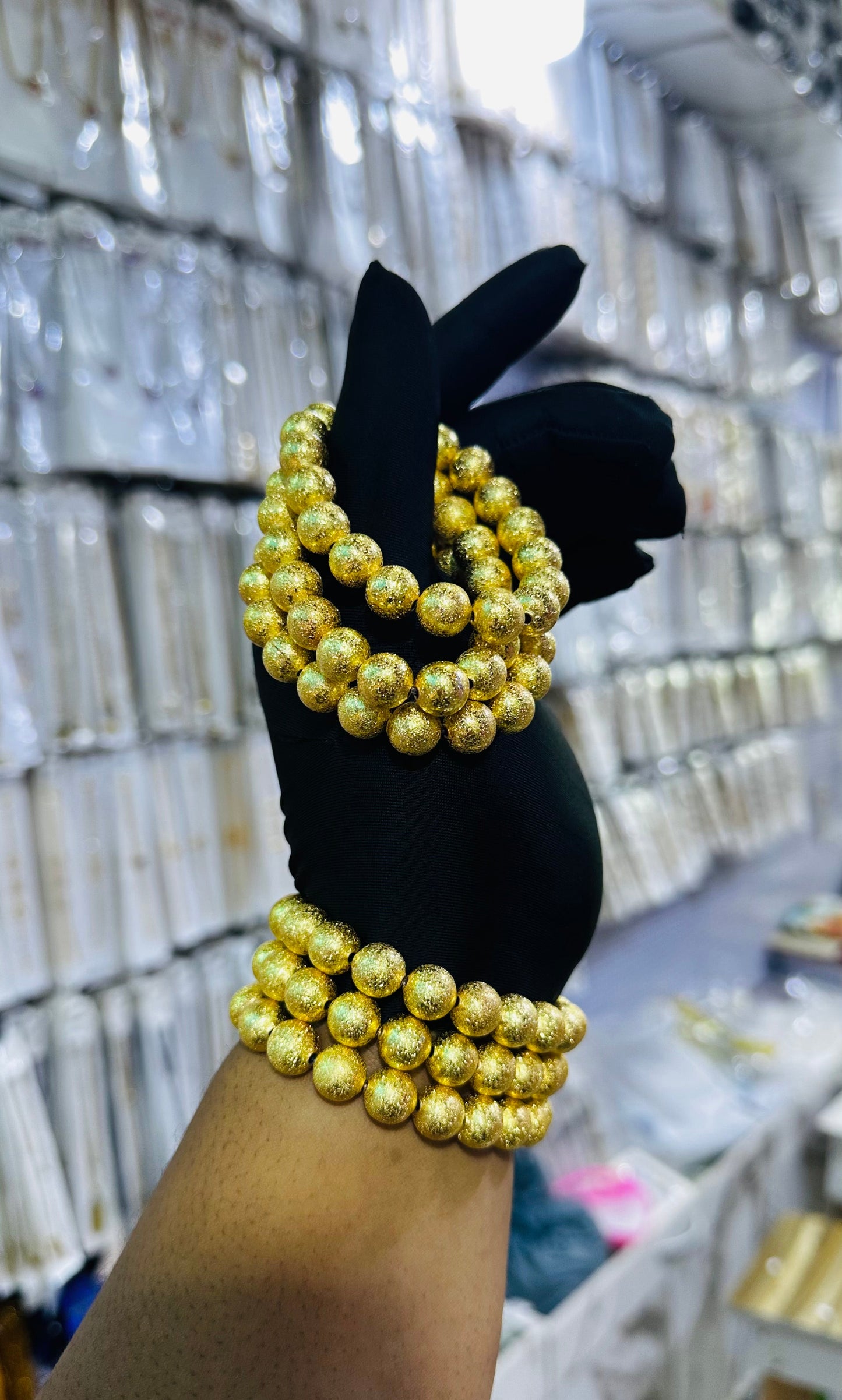 3n1 gold bead bracelet