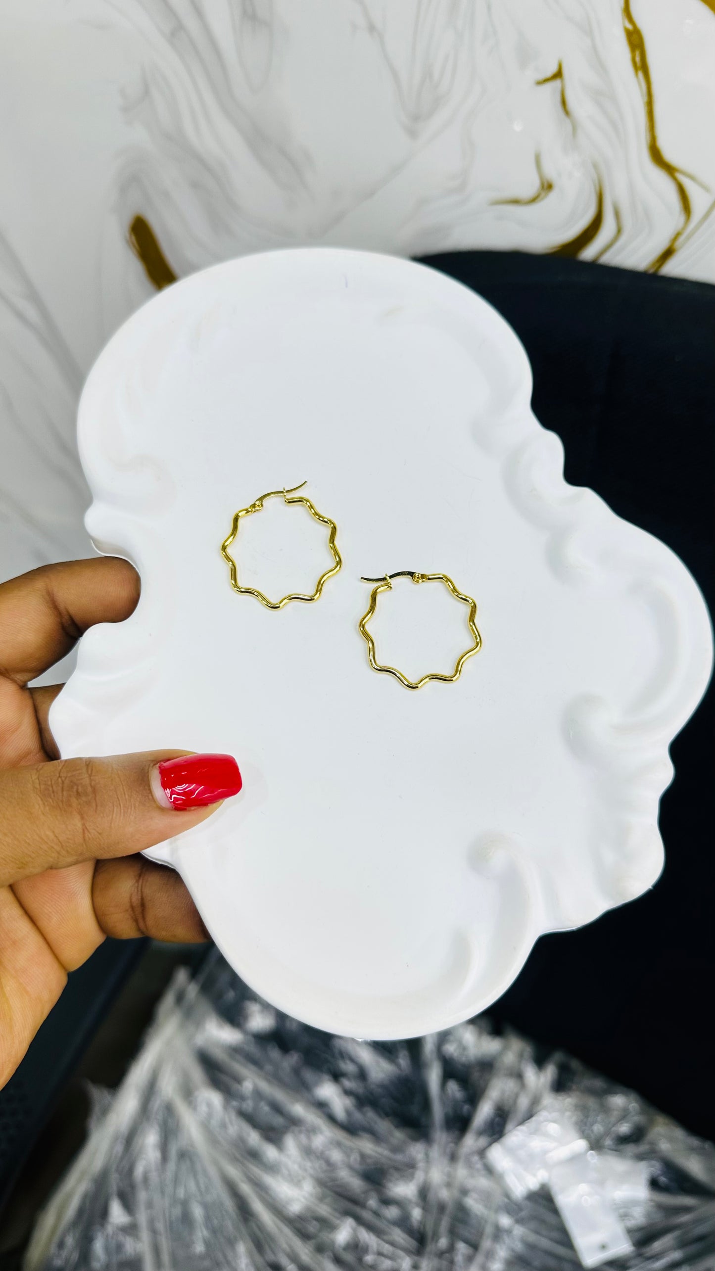 Steel Shapes earrings (small size)
