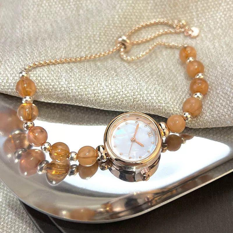 Adjustable Pearl Wristwatch