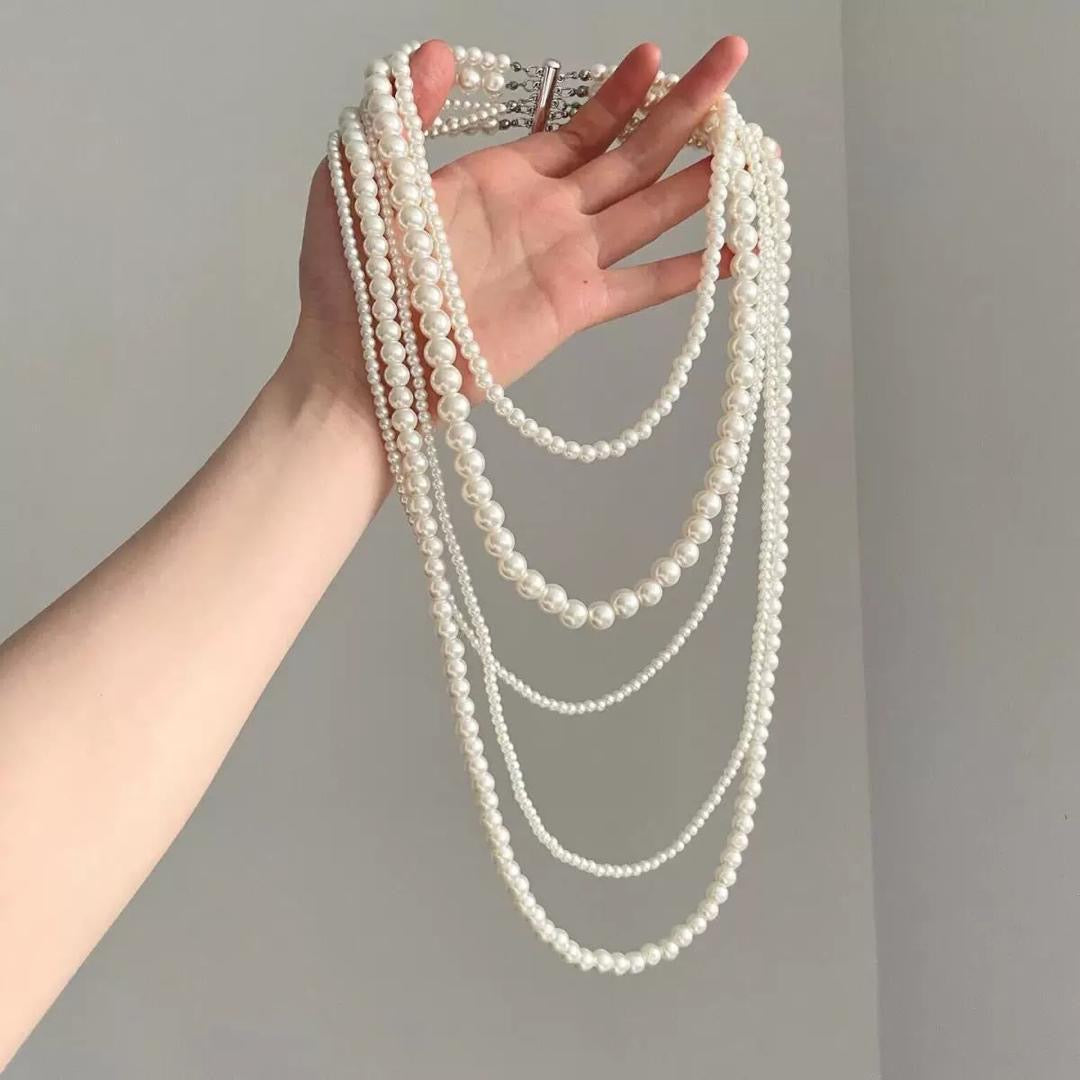 Layered Pearl Necklace