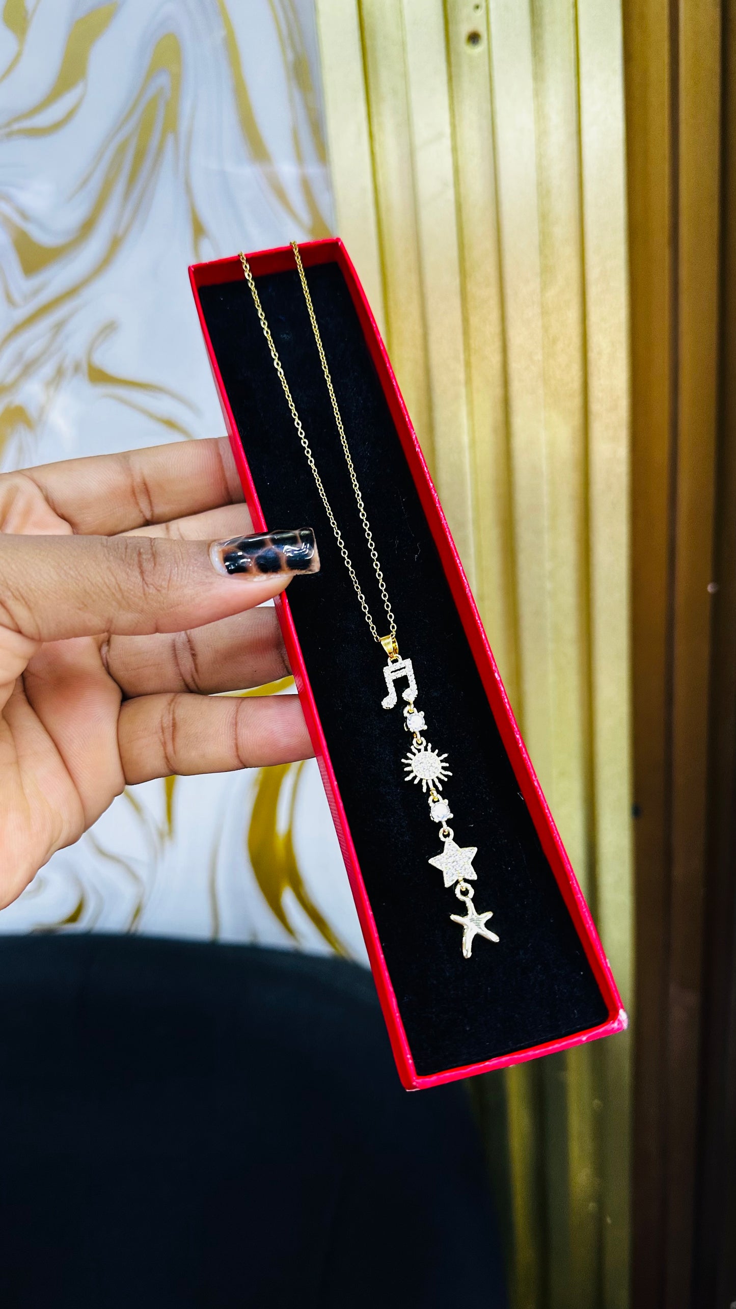 Zirconia Drop Necklaces
