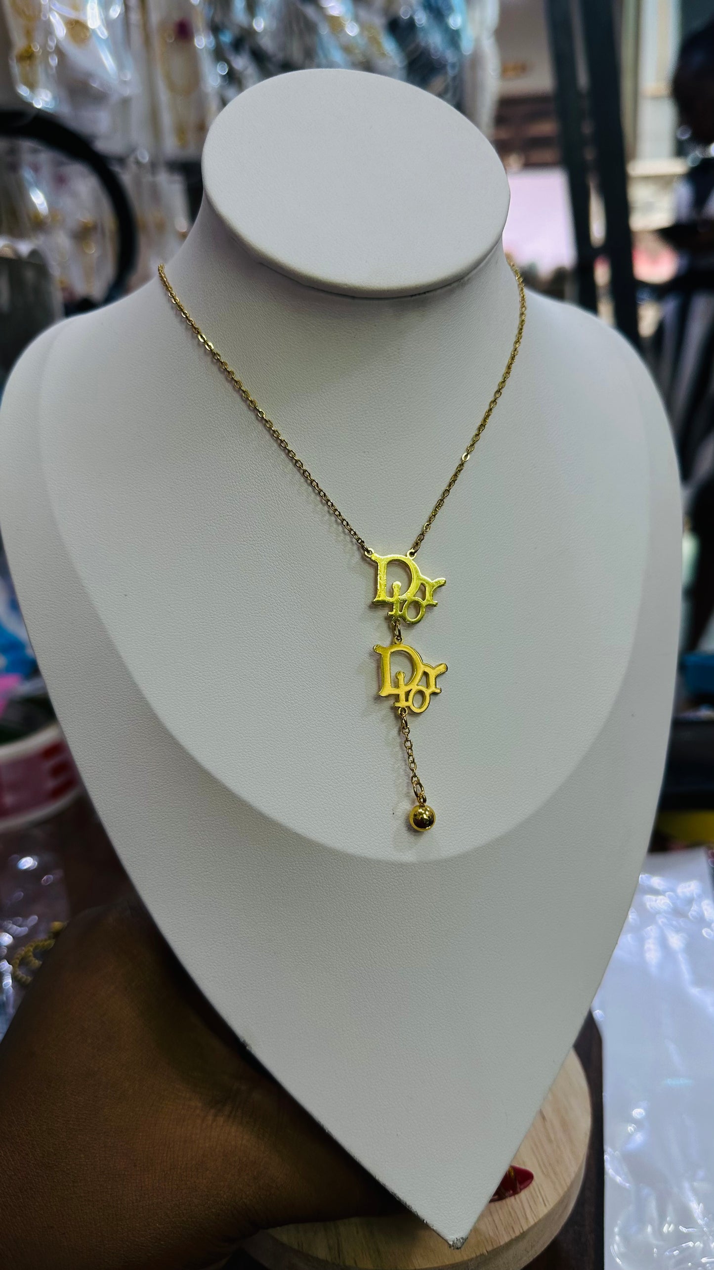 Double pendant Steel chain