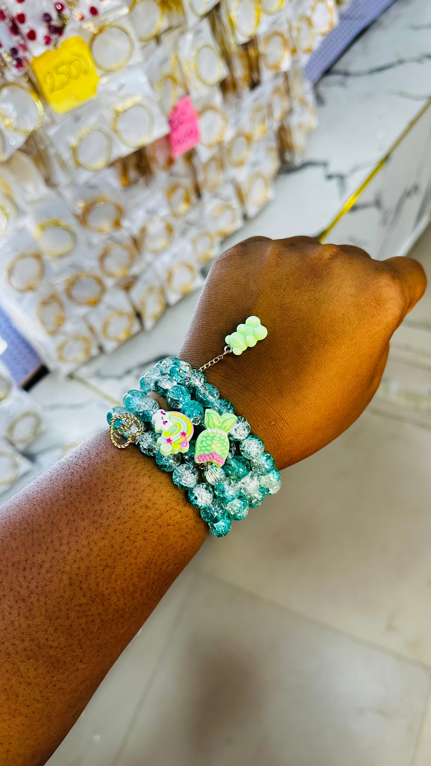 Crystal bead set