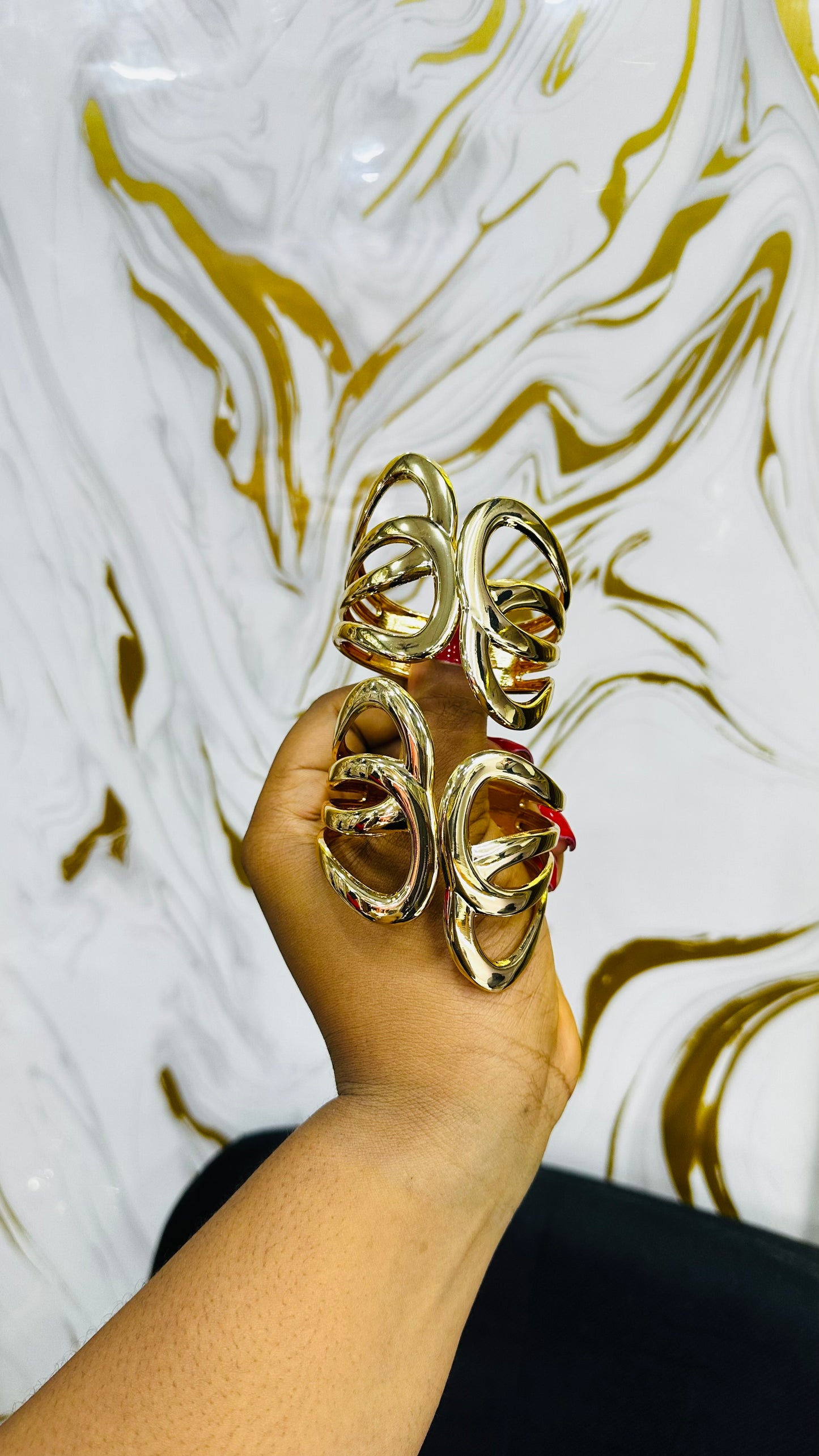 Chunky bangles (gold)