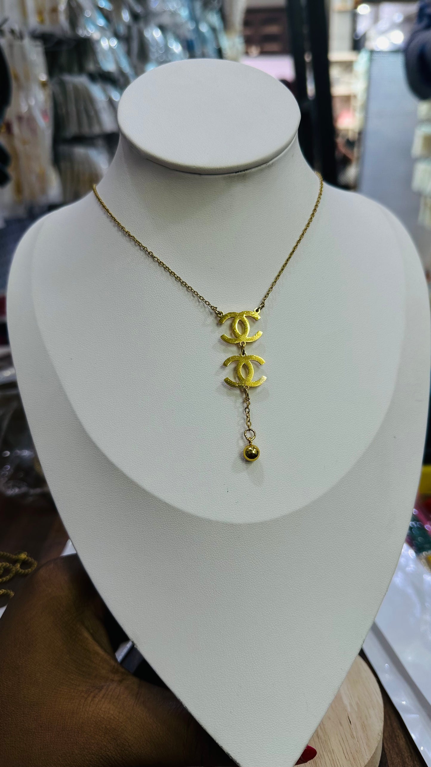 Double pendant Steel chain