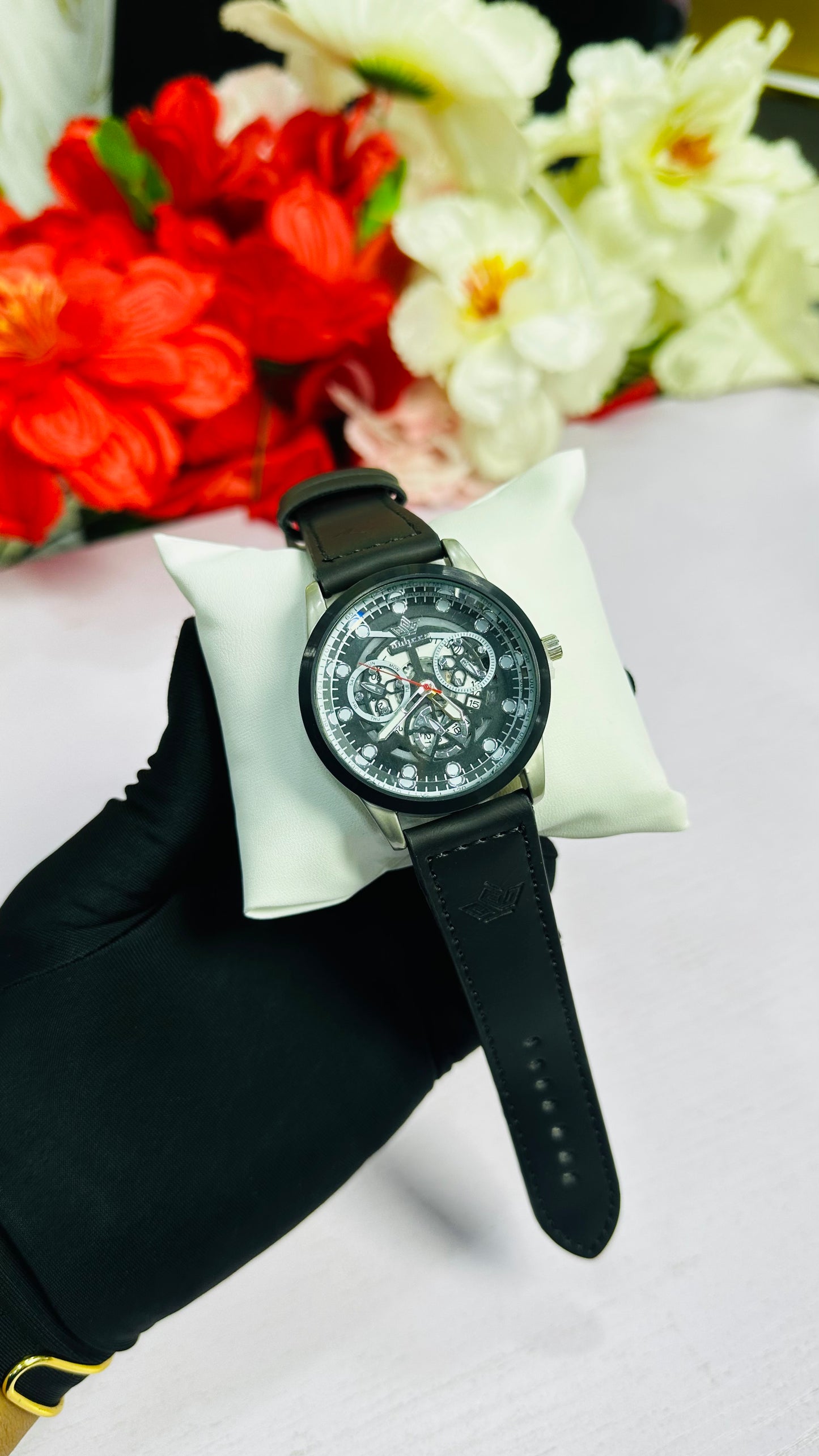 Leather Wristwatch (for men)