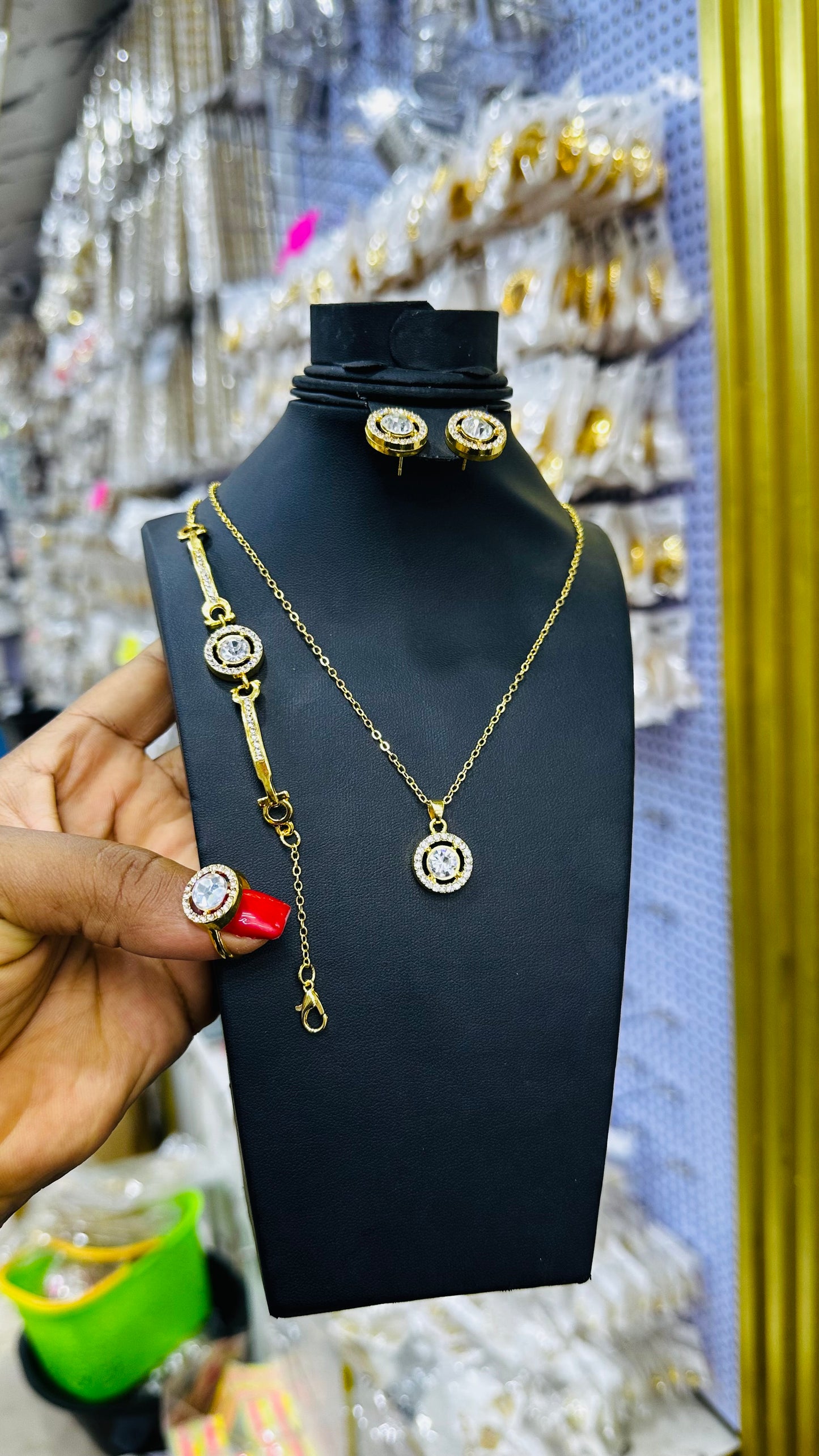 Quick stone Jewelry set